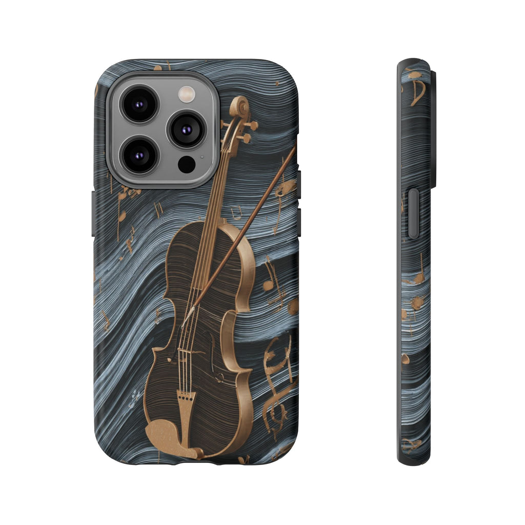 Violin Melody Tough Phone Case — Musical Instrument Art Protective Cover