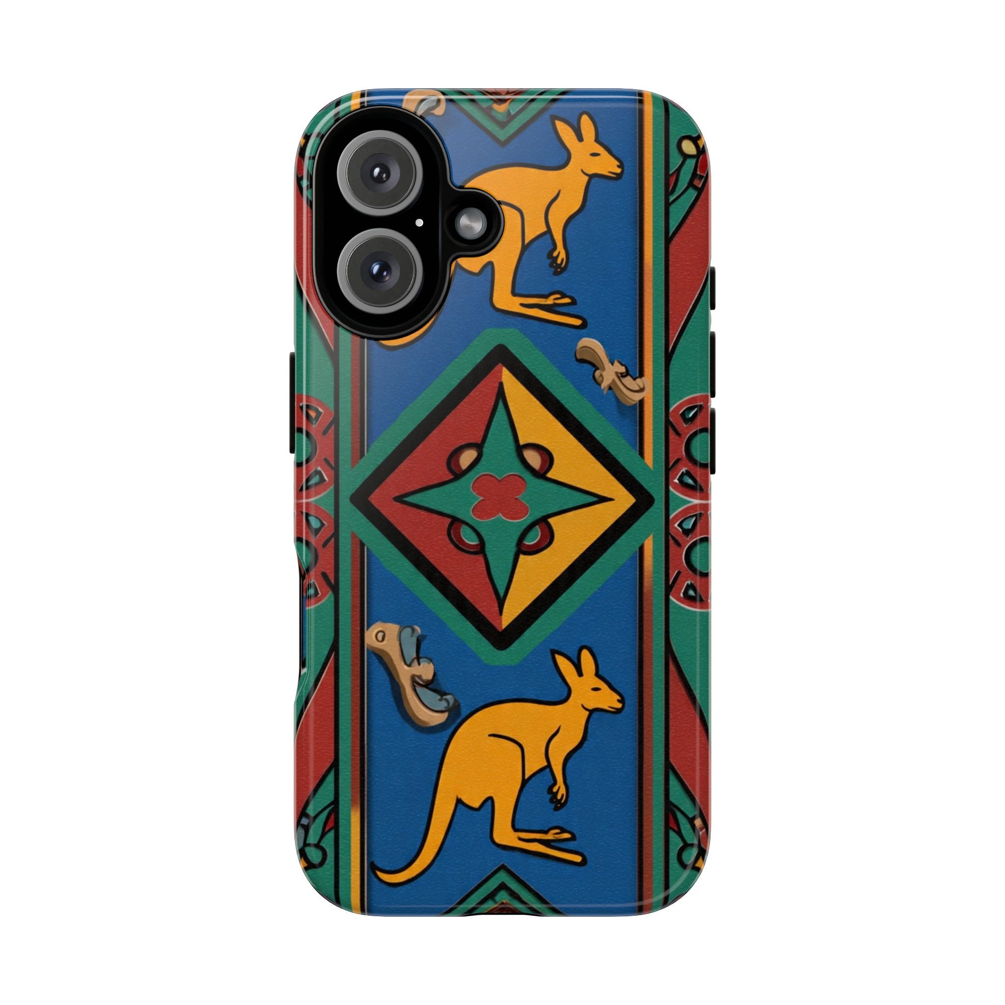 Kangaroo Tribal Pattern Tough Phone Case