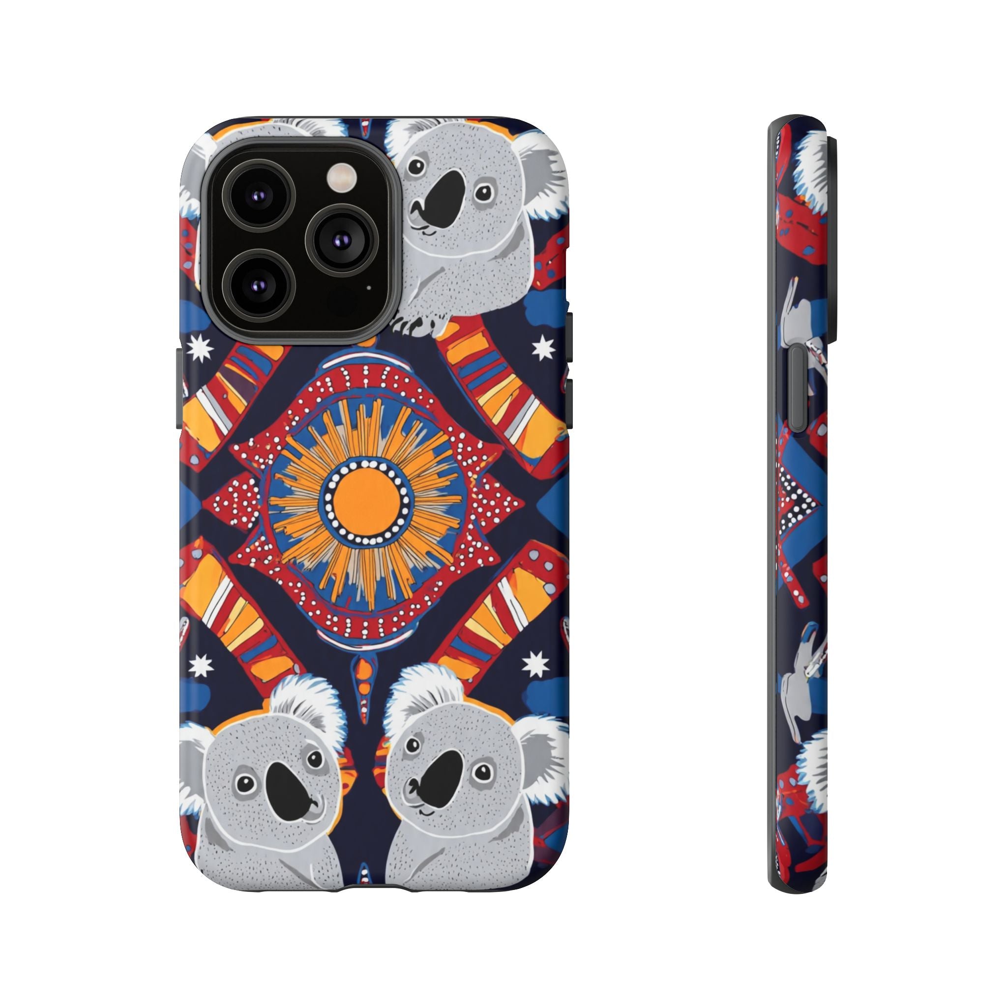Koala Pattern Phone Case — Cute Indigenous-Inspired Design