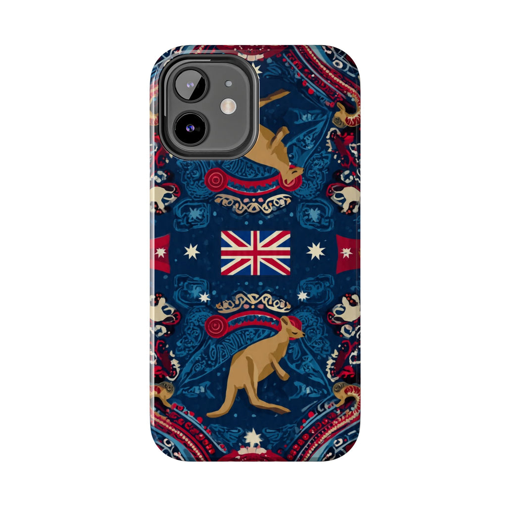 Australian Kangaroo Flag Tough Phone Case - Protective Patriotic iPhone Cover