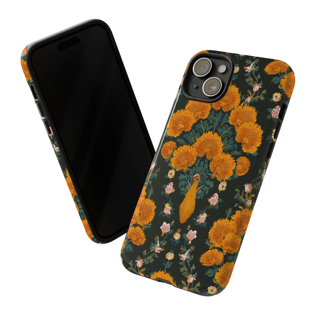 Marigold Mirror Phone Case — Floral Protective Phone Cover