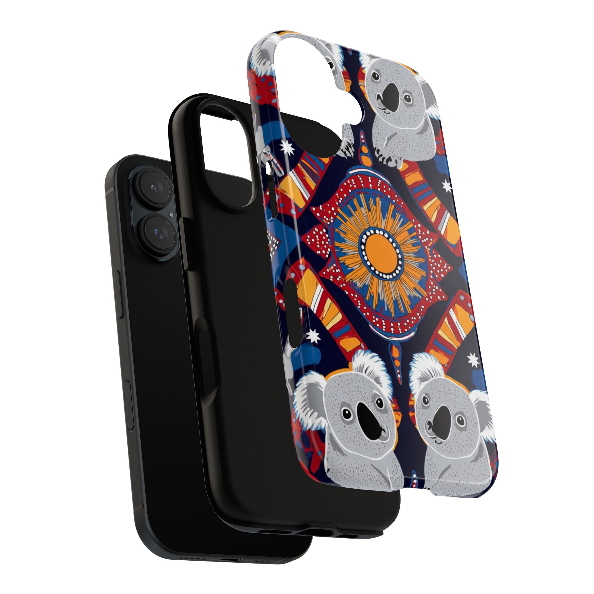 Koala Pattern Phone Case — Cute Indigenous-Inspired Design