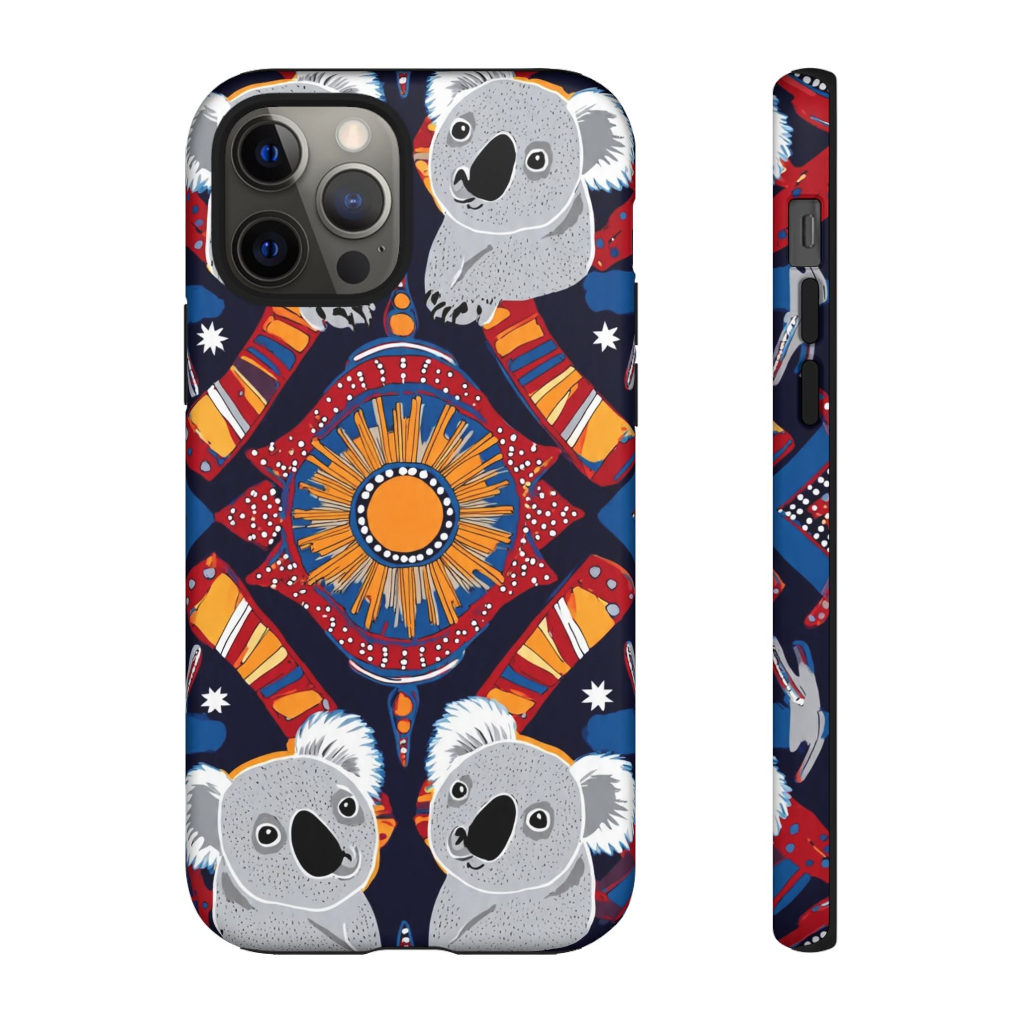 Koala Pattern Phone Case — Cute Indigenous-Inspired Design