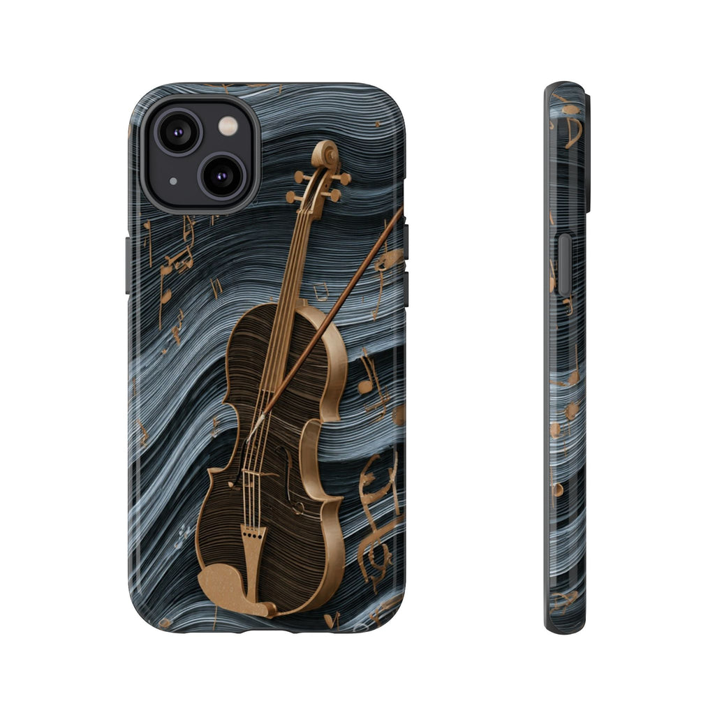 Violin Melody Tough Phone Case — Musical Instrument Art Protective Cover