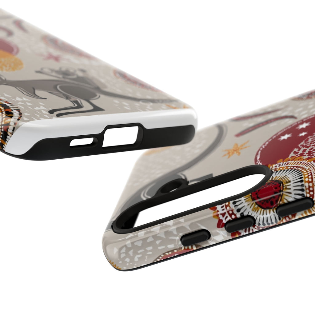 Kangaroo & Koala Aboriginal Dot Art Phone Case – Protective Tough Case