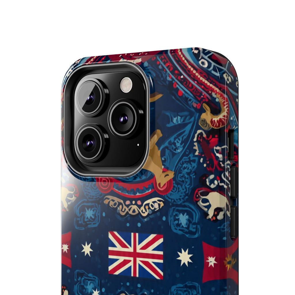 Australian Kangaroo Flag Tough Phone Case - Protective Patriotic iPhone Cover