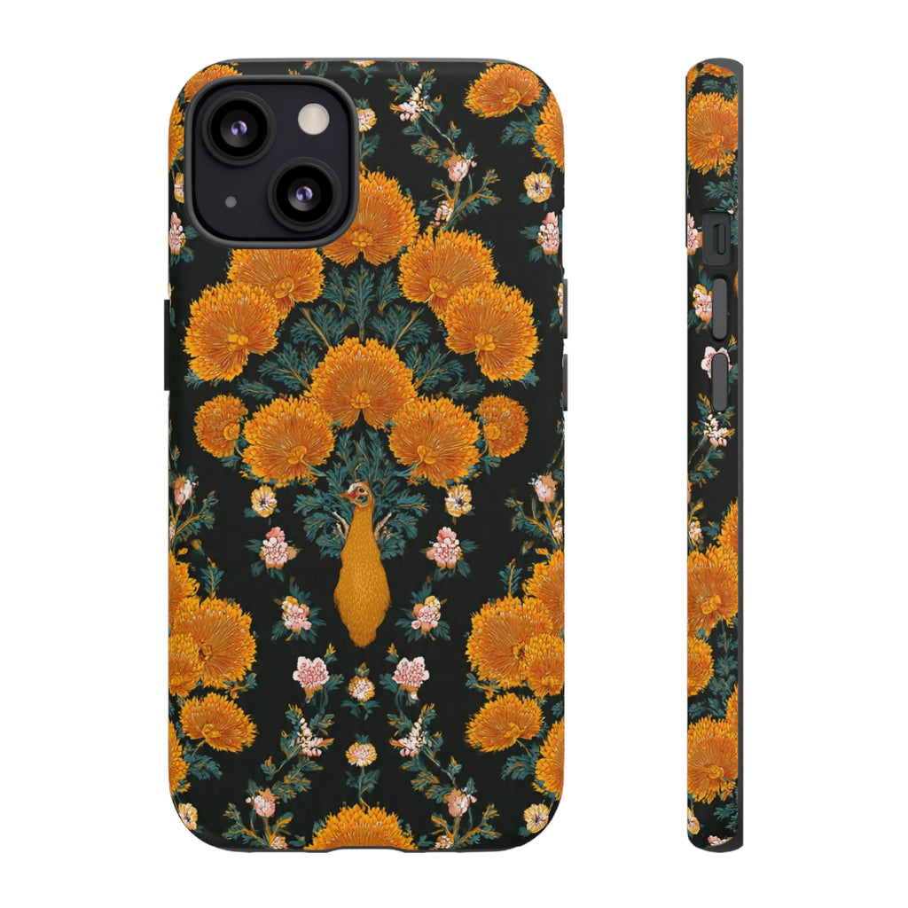 Marigold Mirror Phone Case — Floral Protective Phone Cover