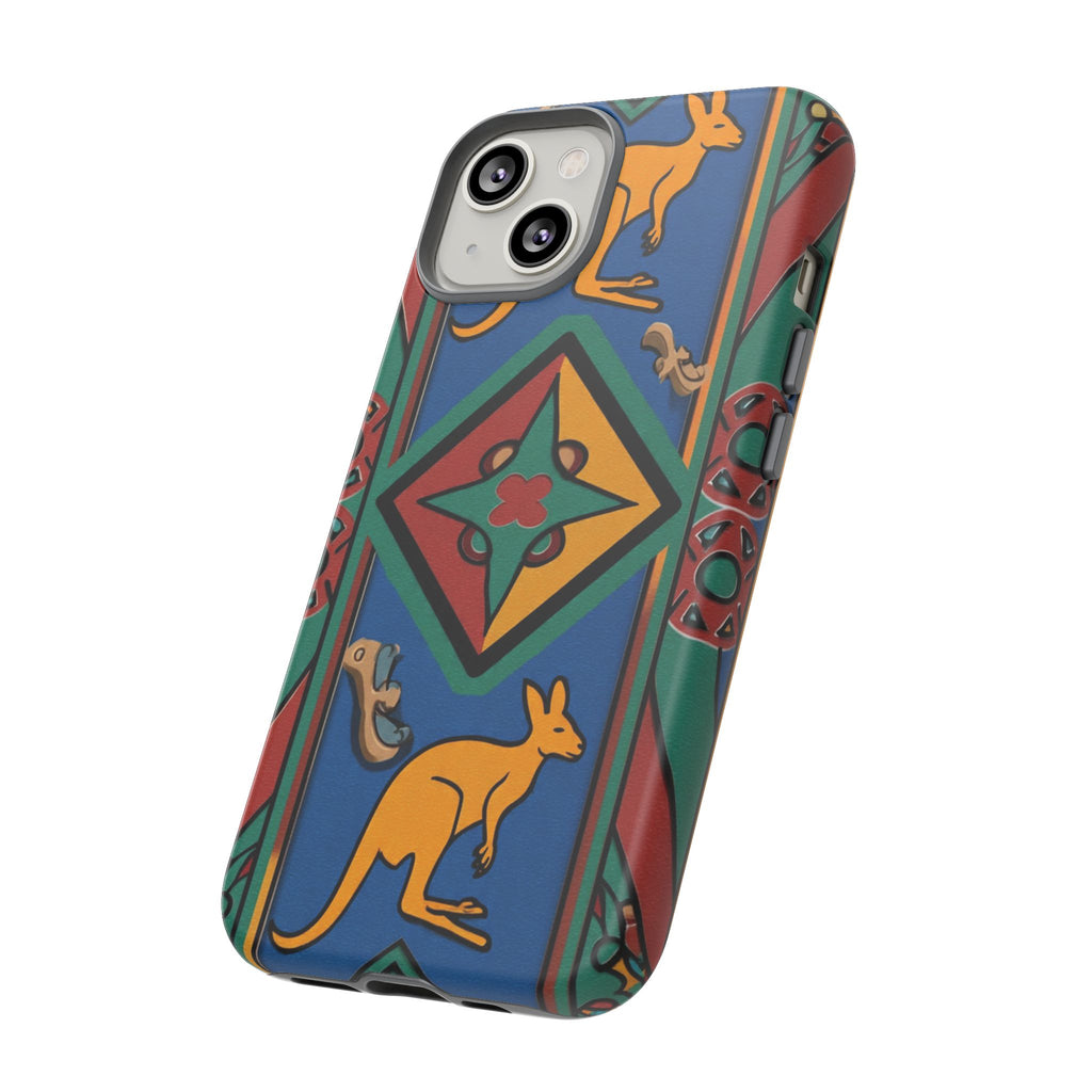 Kangaroo Tribal Pattern Tough Phone Case