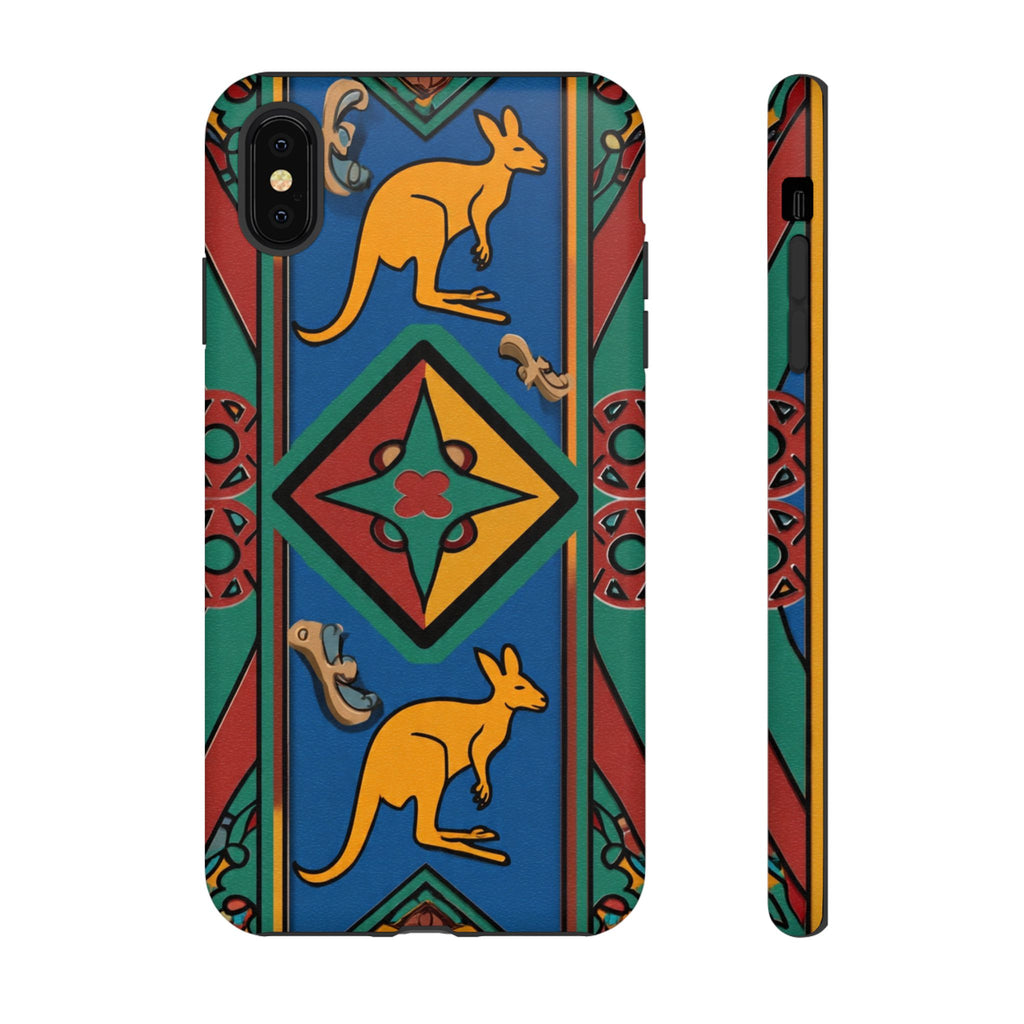 Kangaroo Tribal Pattern Tough Phone Case