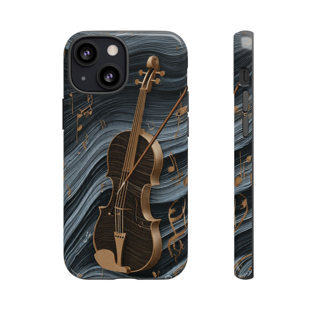 Violin Melody Tough Phone Case — Musical Instrument Art Protective Cover