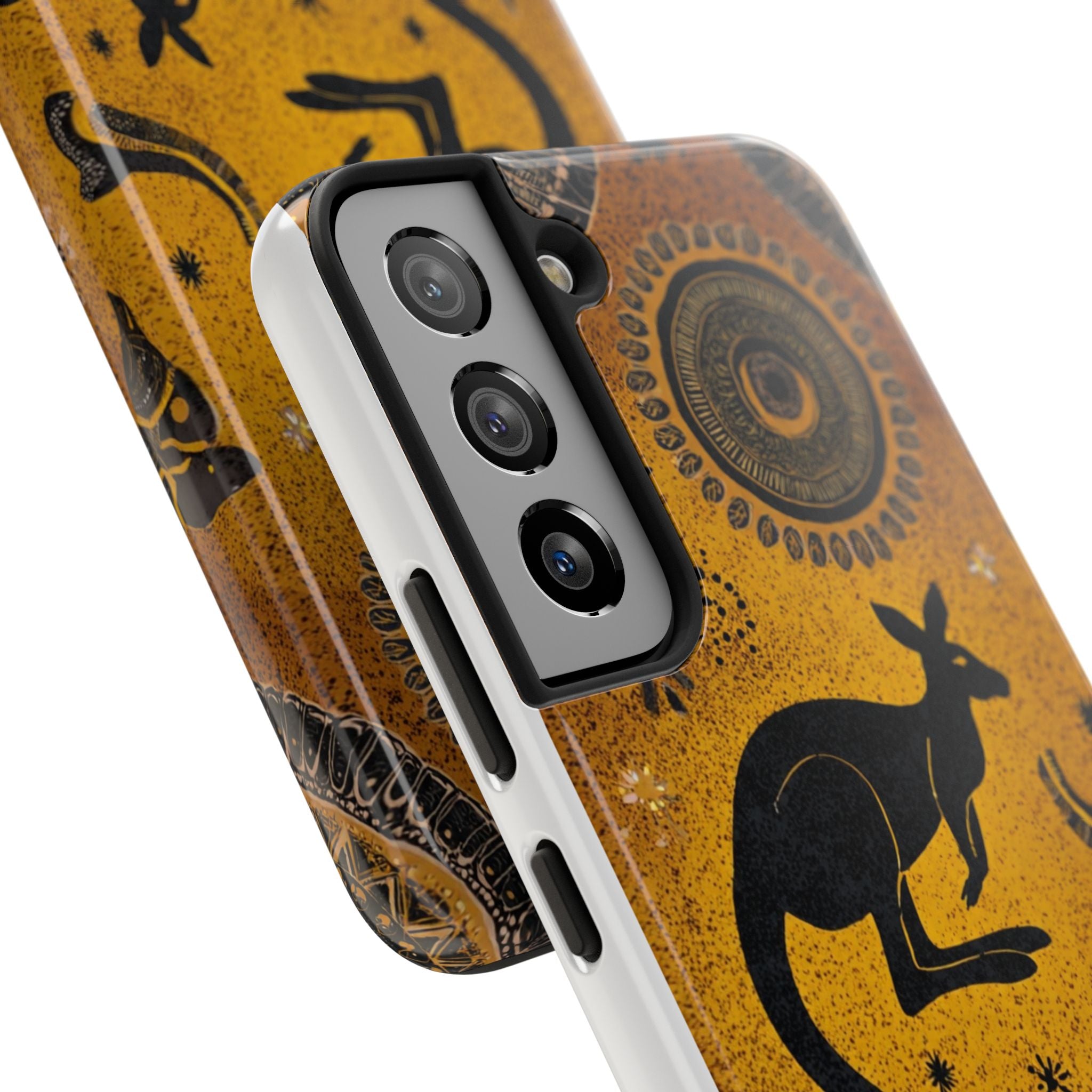 Kangaroo Boho Tough Phone Case — Australian Wildlife Protective Cover