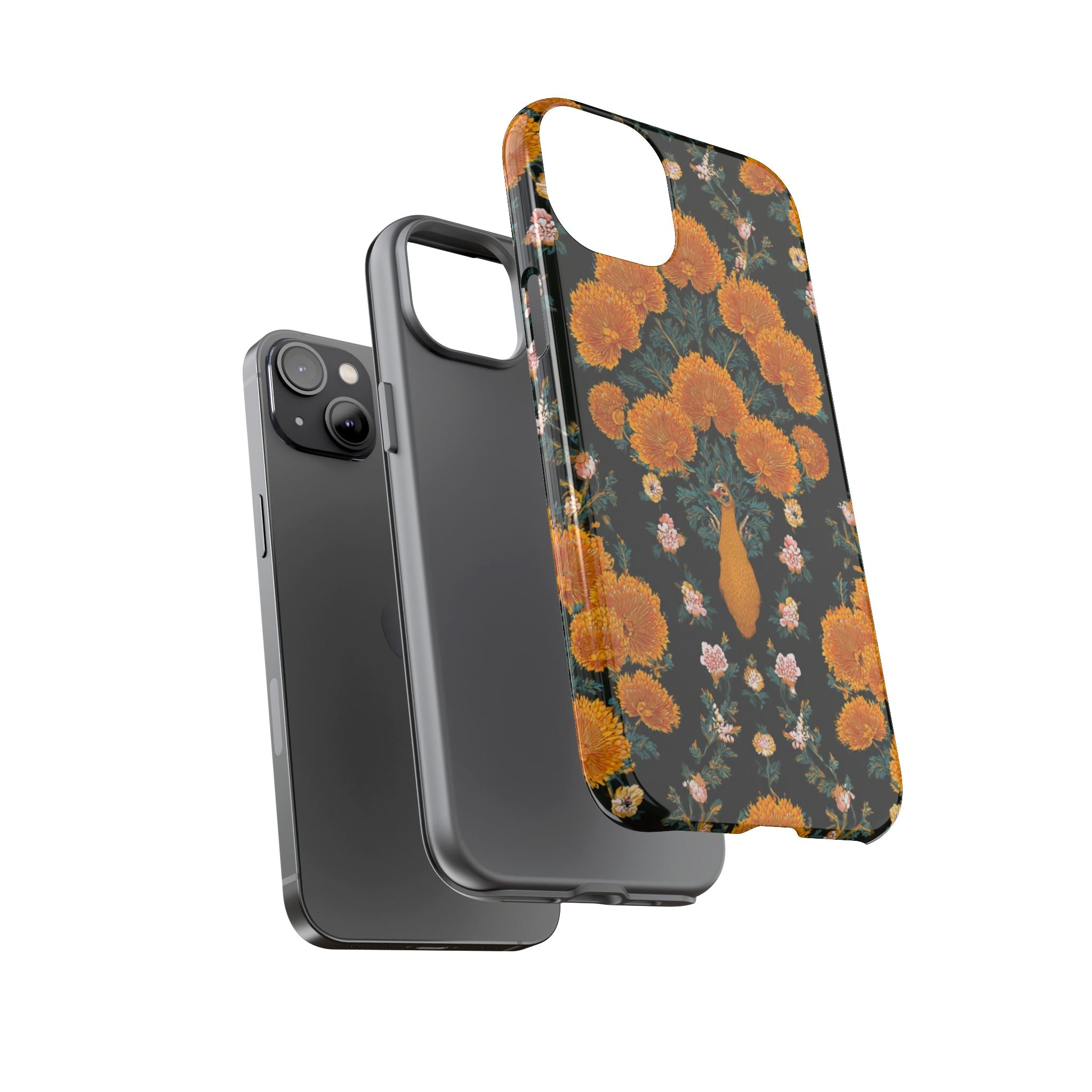Marigold Mirror Phone Case — Floral Protective Phone Cover