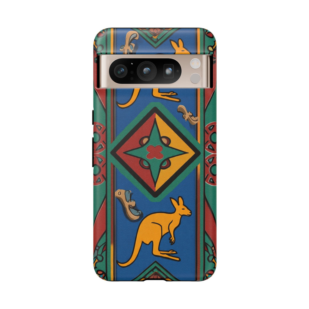 Kangaroo Tribal Pattern Tough Phone Case
