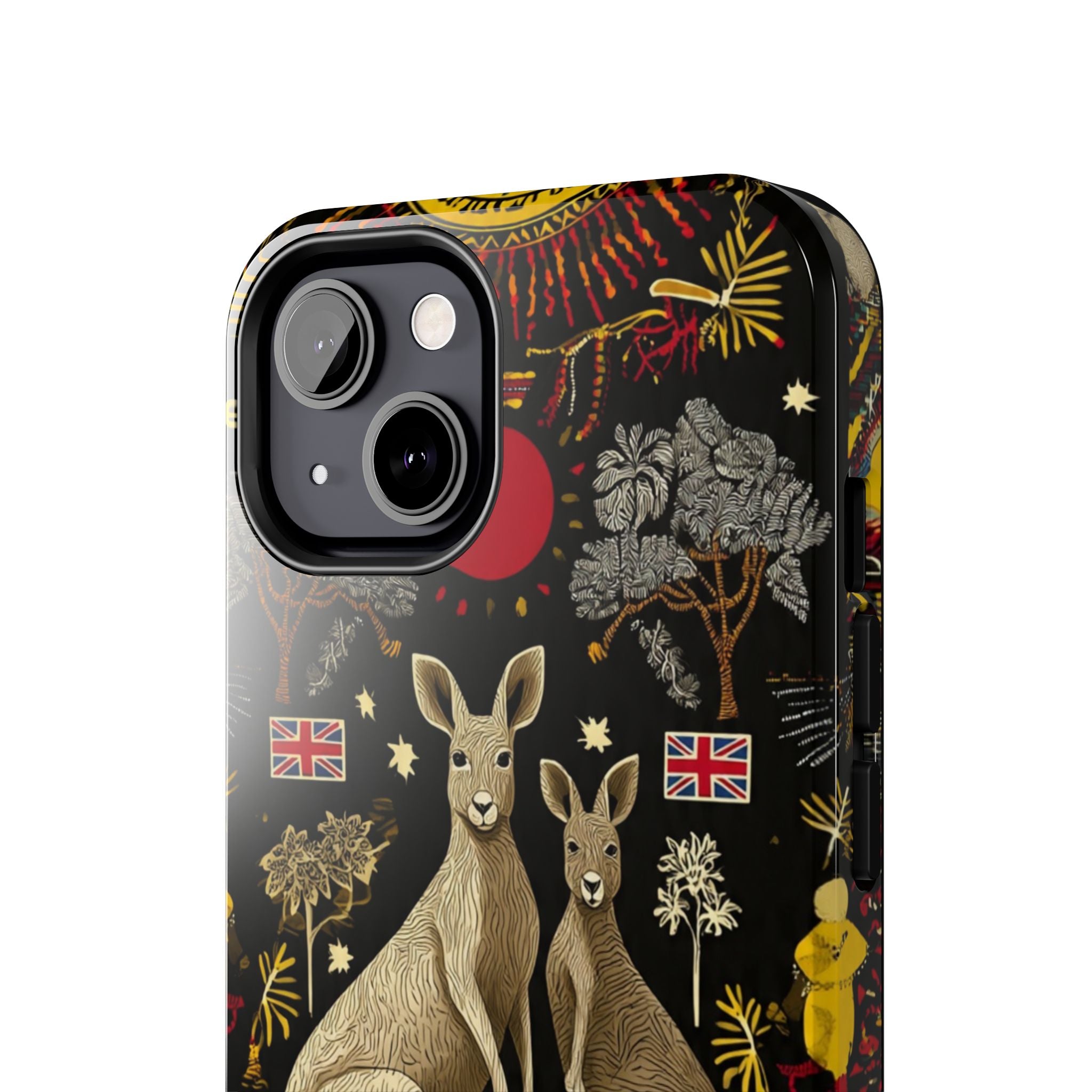 Australian Kangaroo Crest Tough Phone Case — Vintage Coat-of-Arms Design