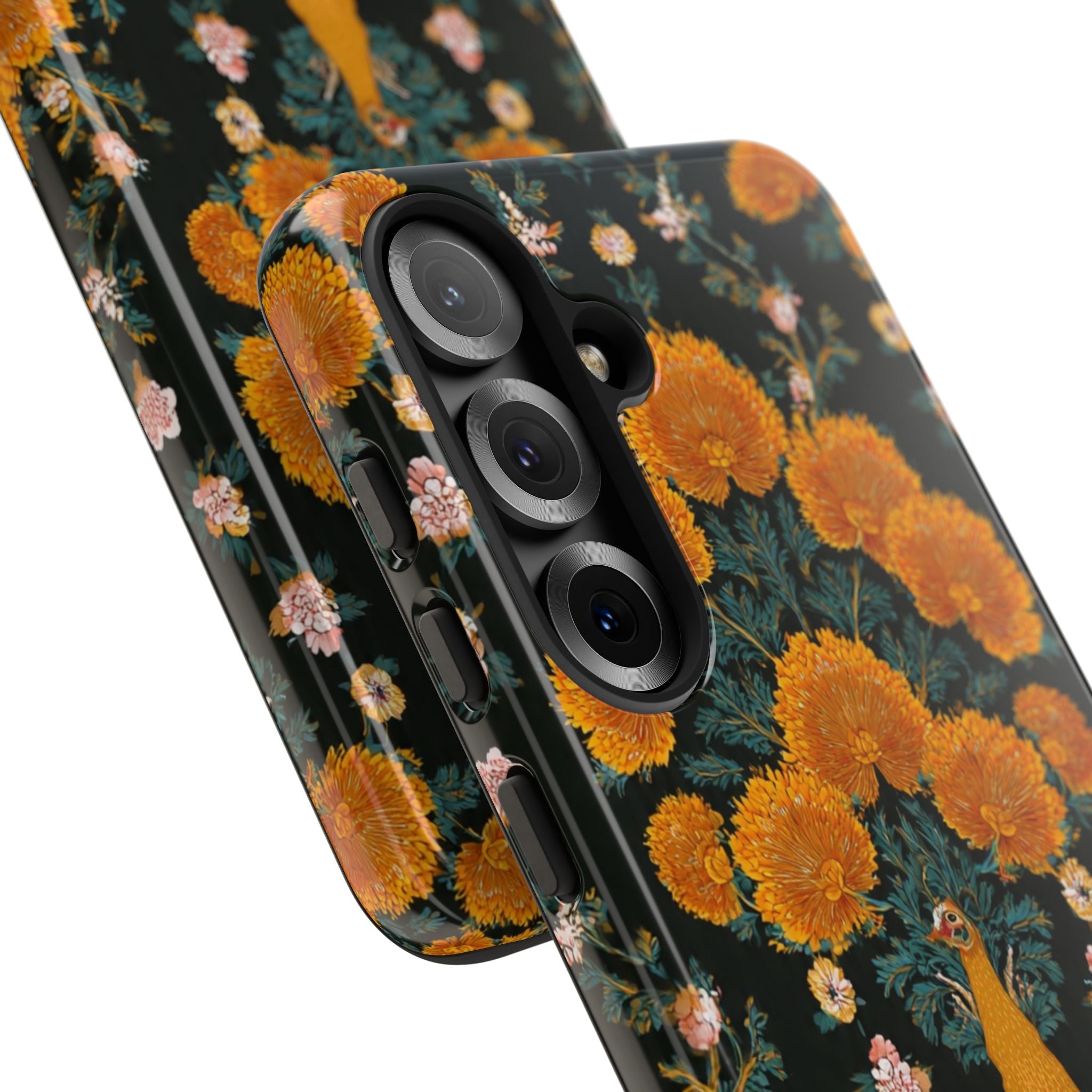 Marigold Mirror Phone Case — Floral Protective Phone Cover
