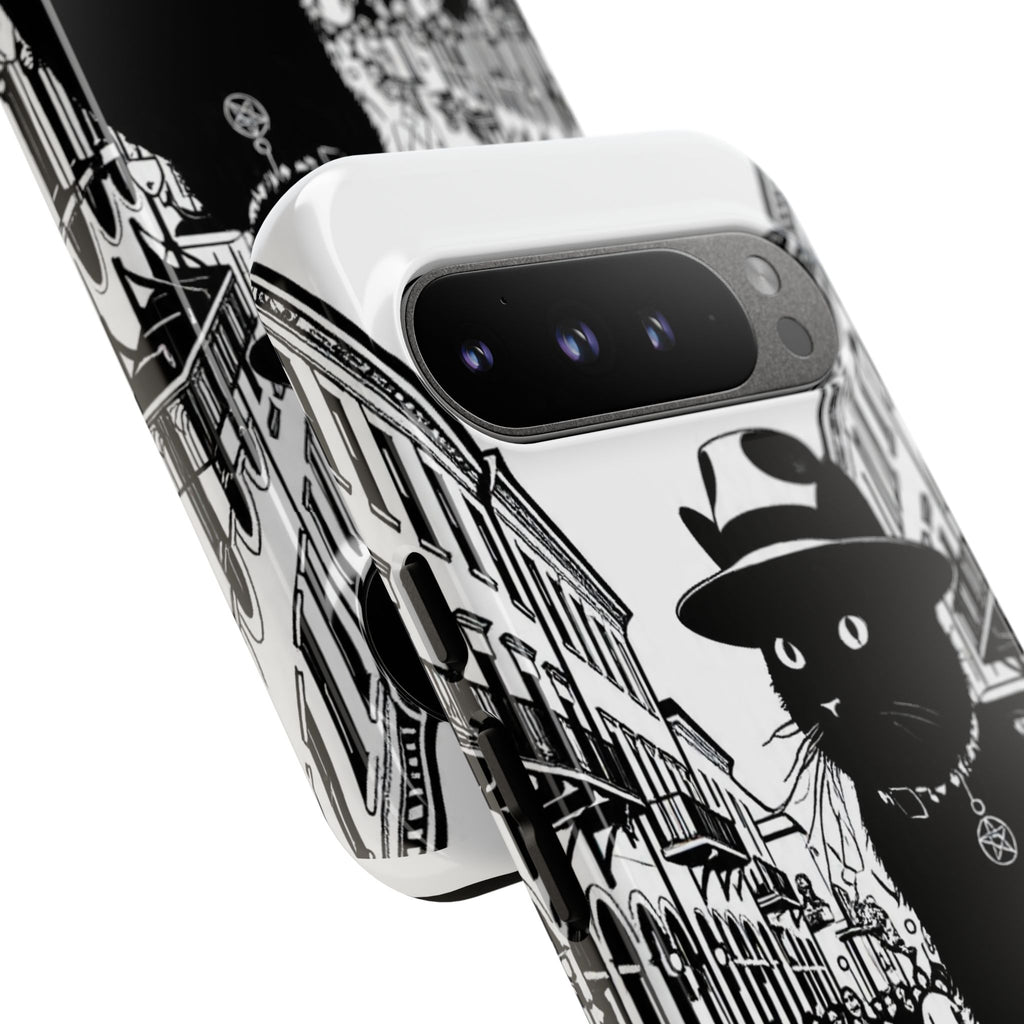 Phone Case — Noir Cat Street Art Design