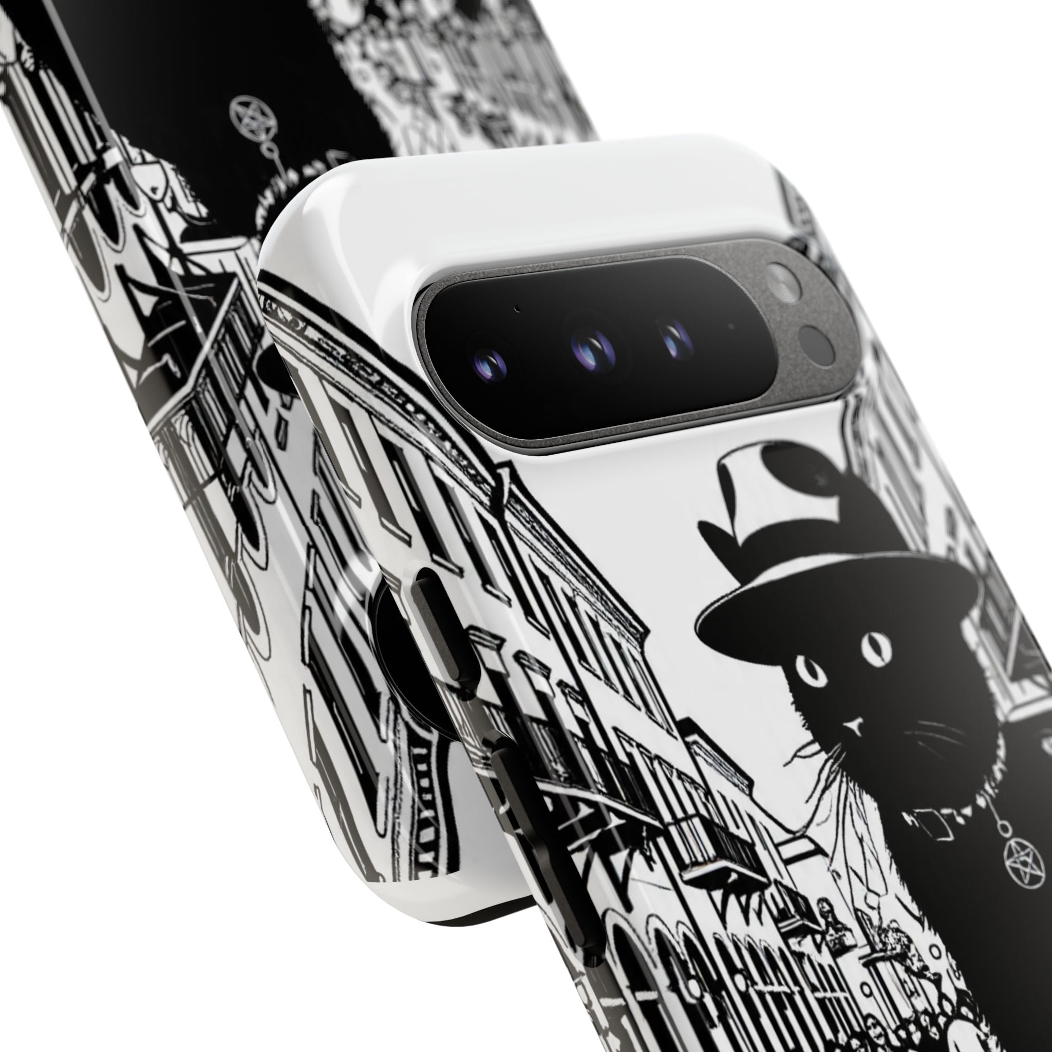 Phone Case — Noir Cat Street Art Design