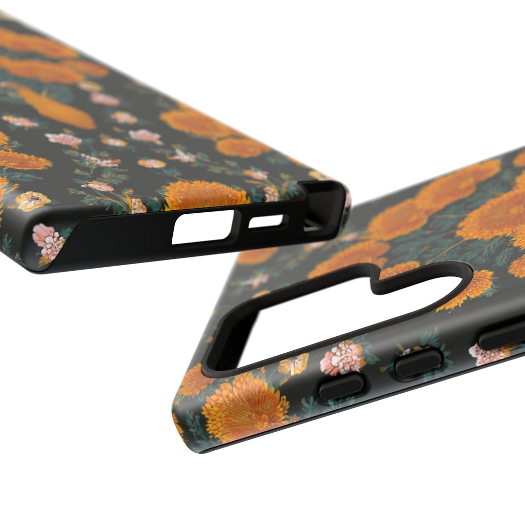 Marigold Mirror Phone Case — Floral Protective Phone Cover
