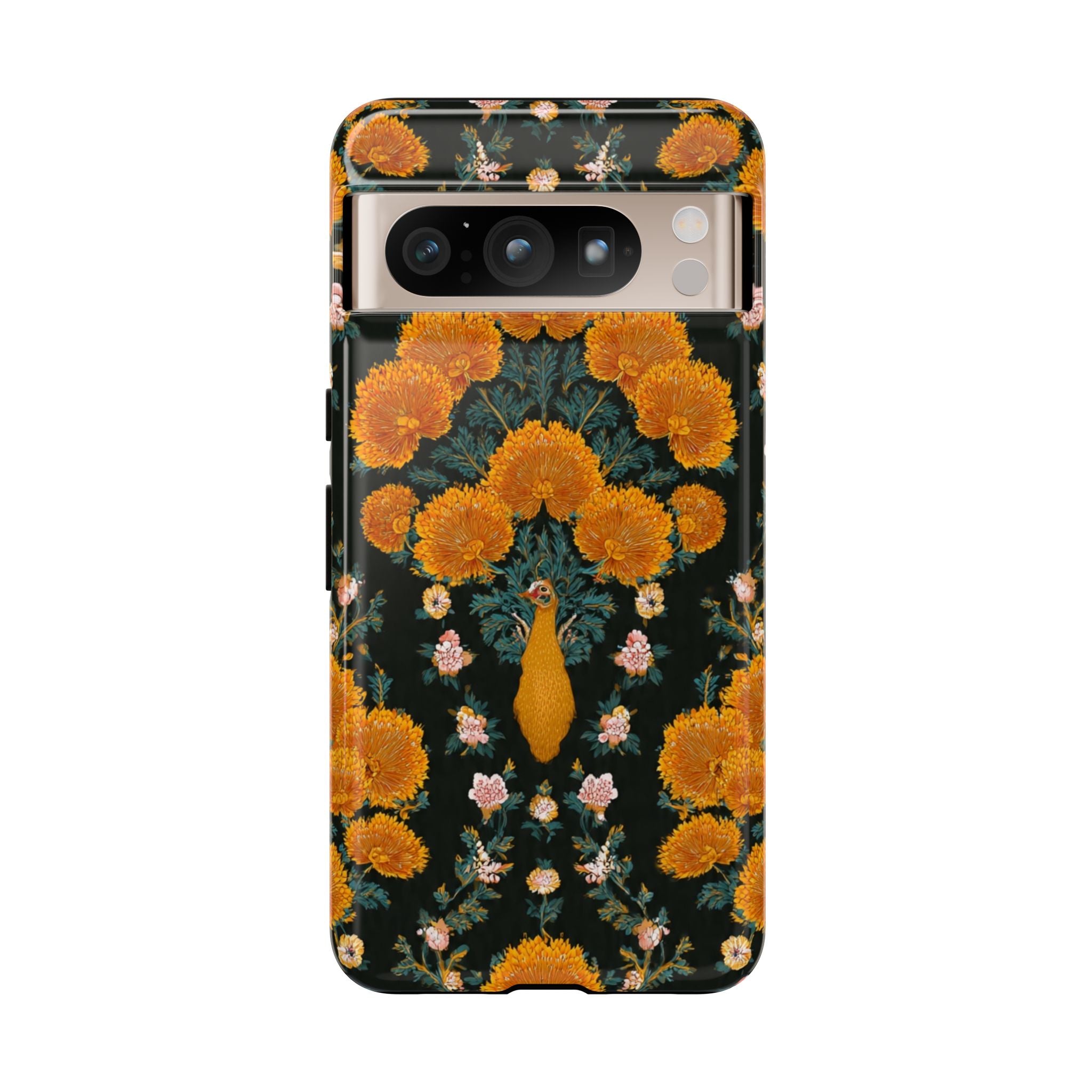 Marigold Mirror Phone Case — Floral Protective Phone Cover