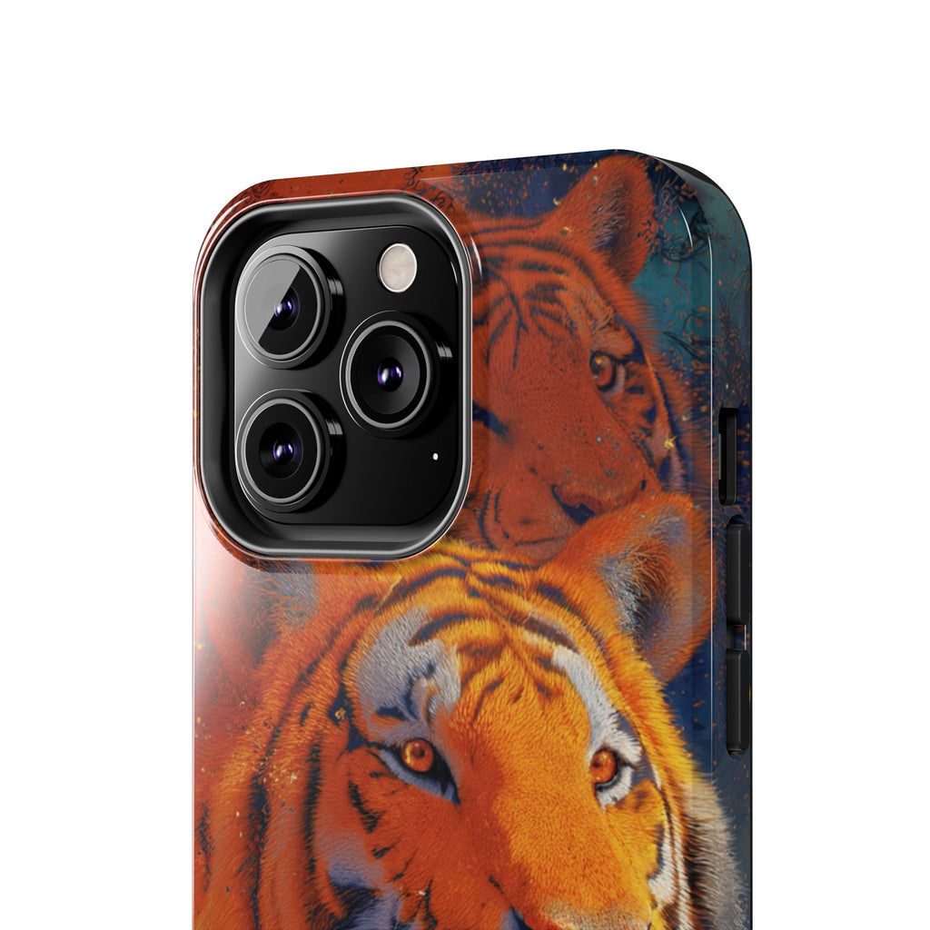 Tiger Portrait Tough Phone Case — Bold Orange Wildlife iPhone Protector