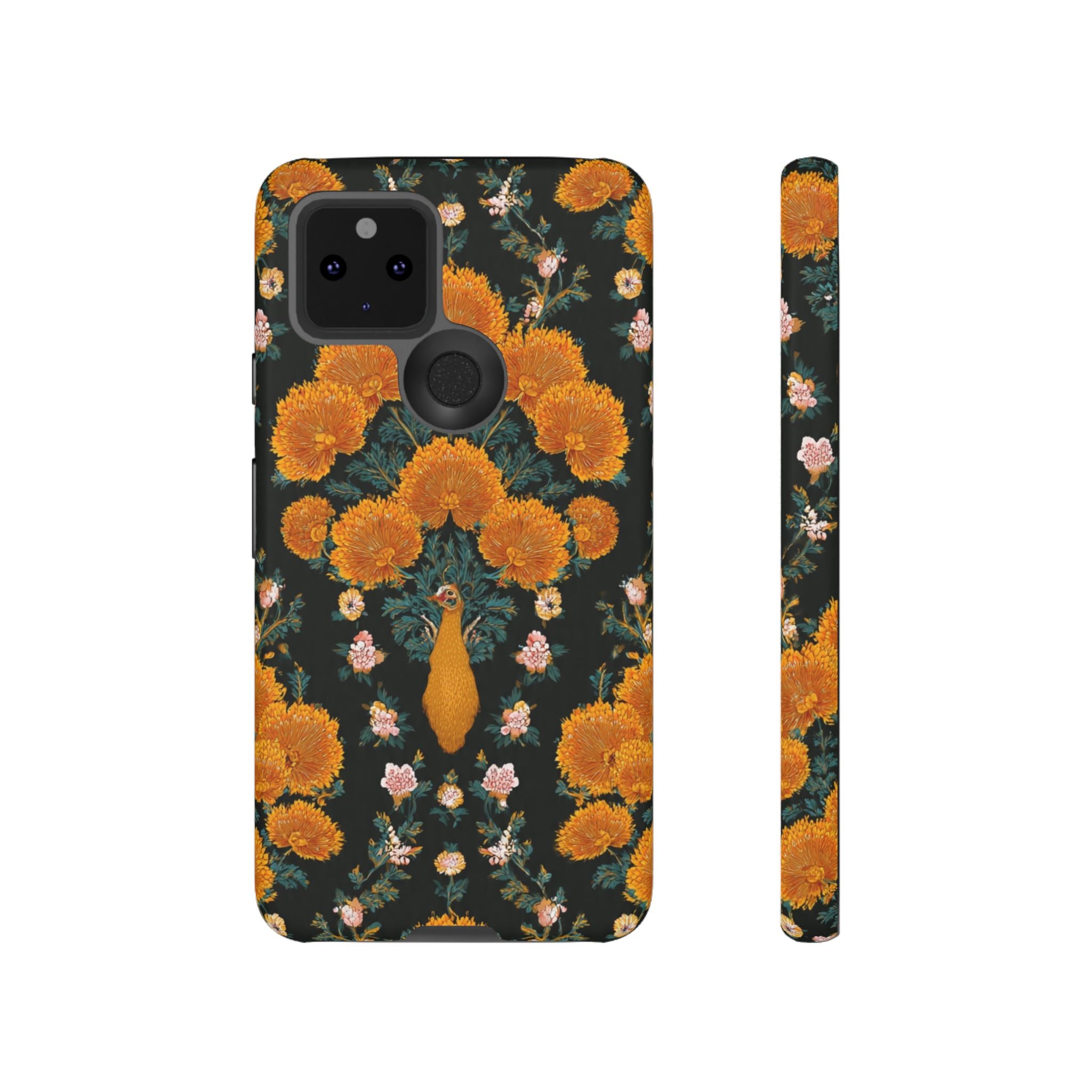 Marigold Mirror Phone Case — Floral Protective Phone Cover