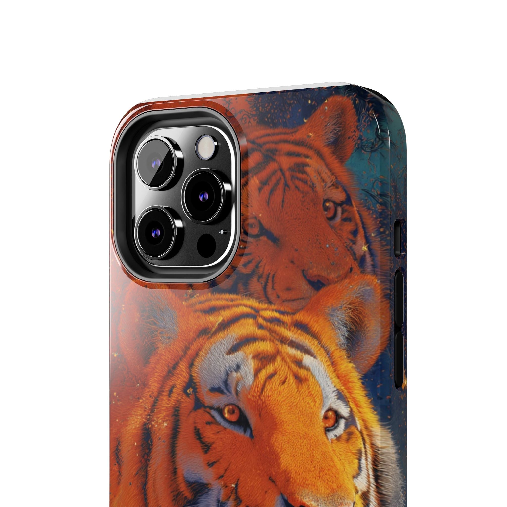 Tiger Portrait Tough Phone Case — Bold Orange Wildlife iPhone Protector