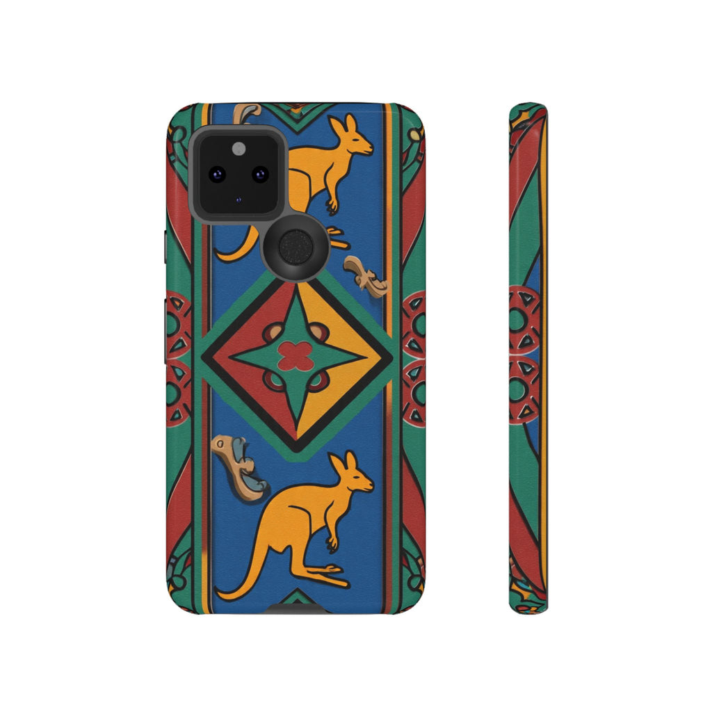 Kangaroo Tribal Pattern Tough Phone Case