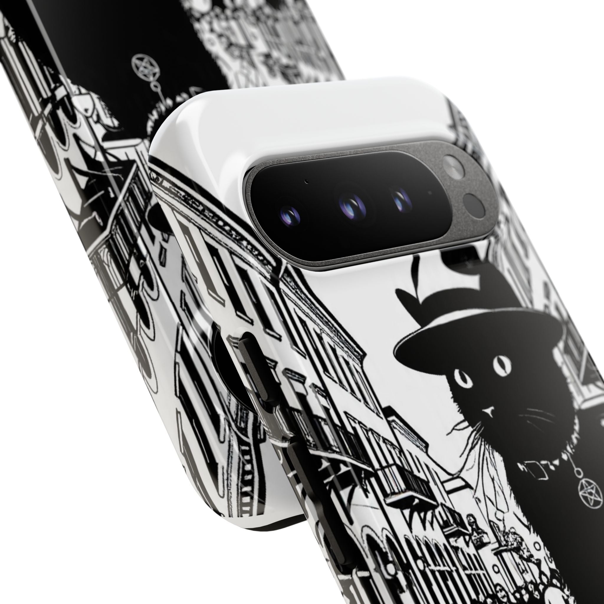 Phone Case — Noir Cat Street Art Design