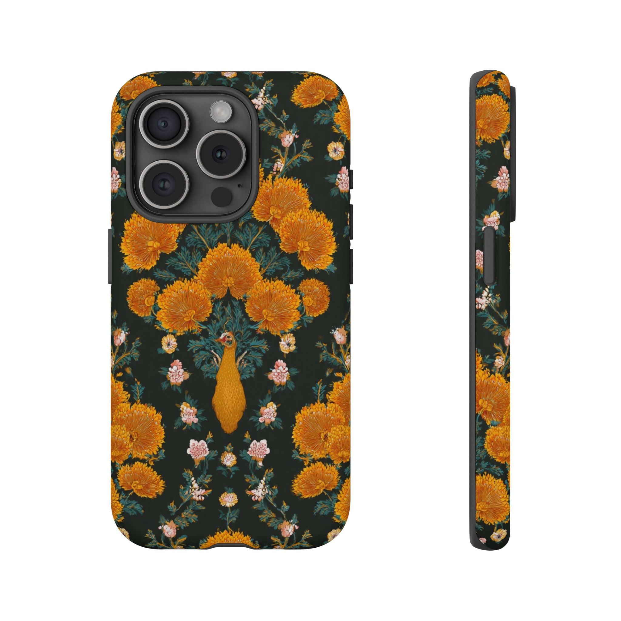 Marigold Mirror Phone Case — Floral Protective Phone Cover