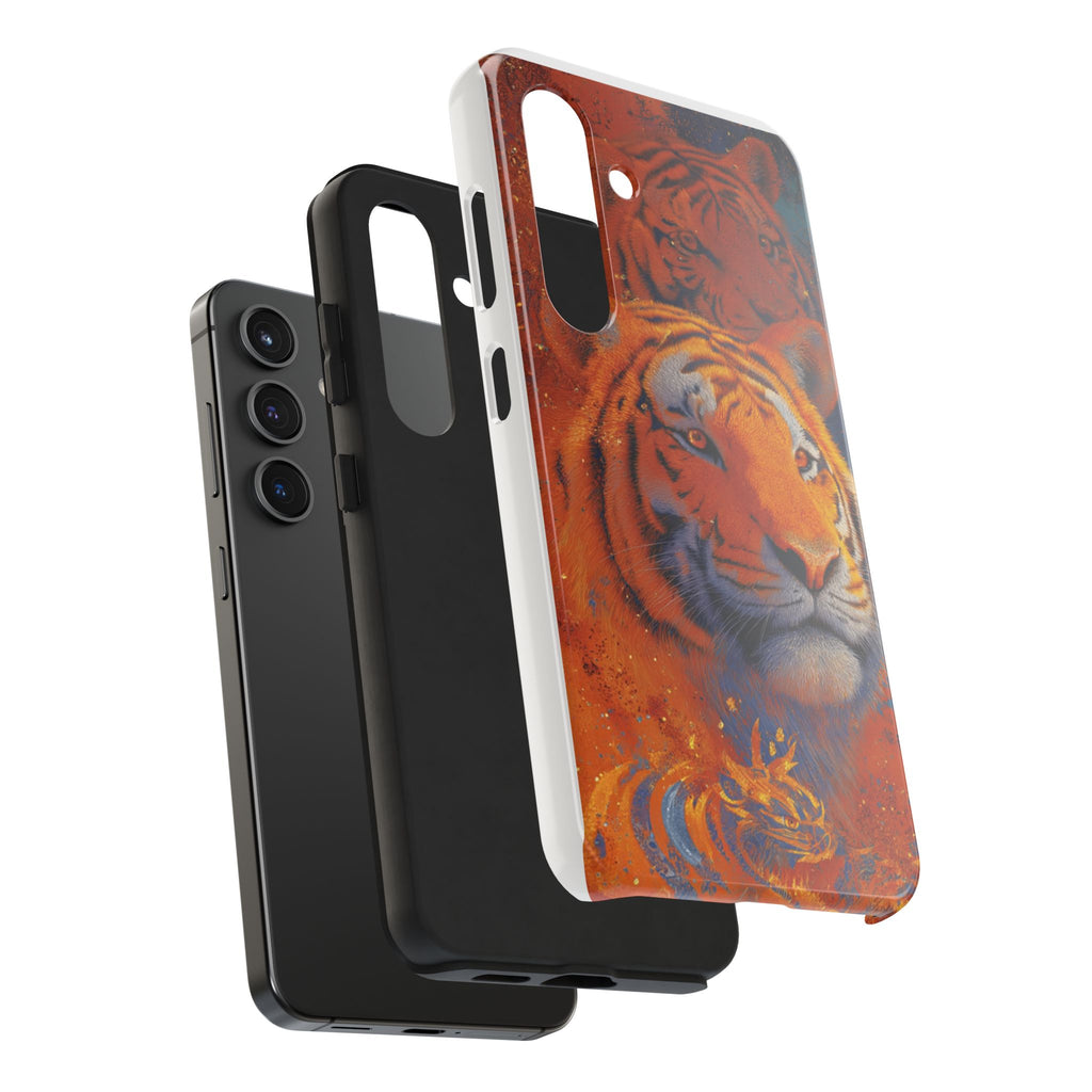 Tiger Portrait Tough Phone Case — Bold Orange Wildlife iPhone Protector