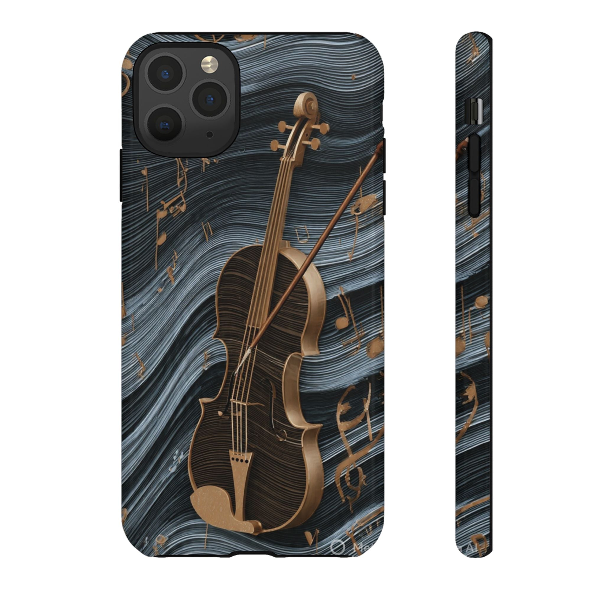 Violin Melody Tough Phone Case — Musical Instrument Art Protective Cover