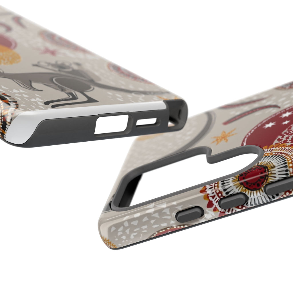 Kangaroo & Koala Aboriginal Dot Art Phone Case – Protective Tough Case