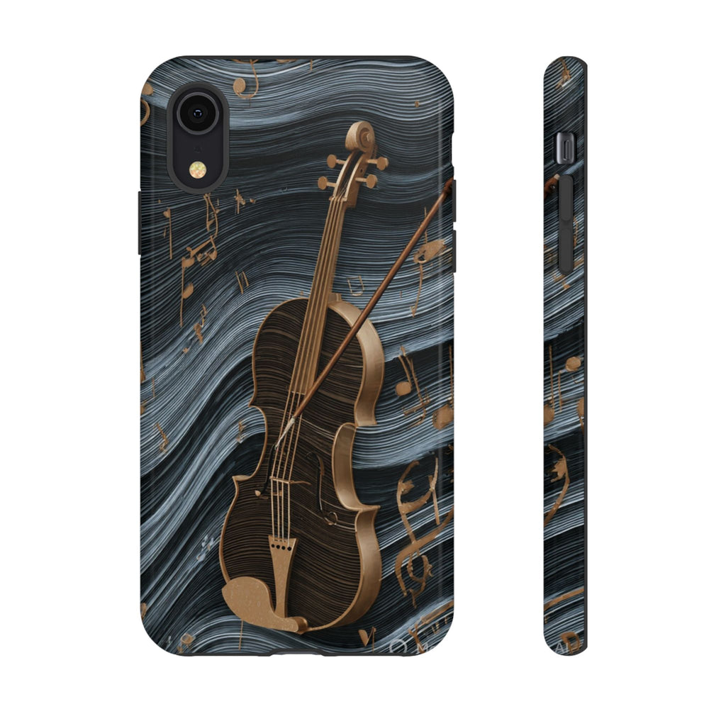 Violin Melody Tough Phone Case — Musical Instrument Art Protective Cover