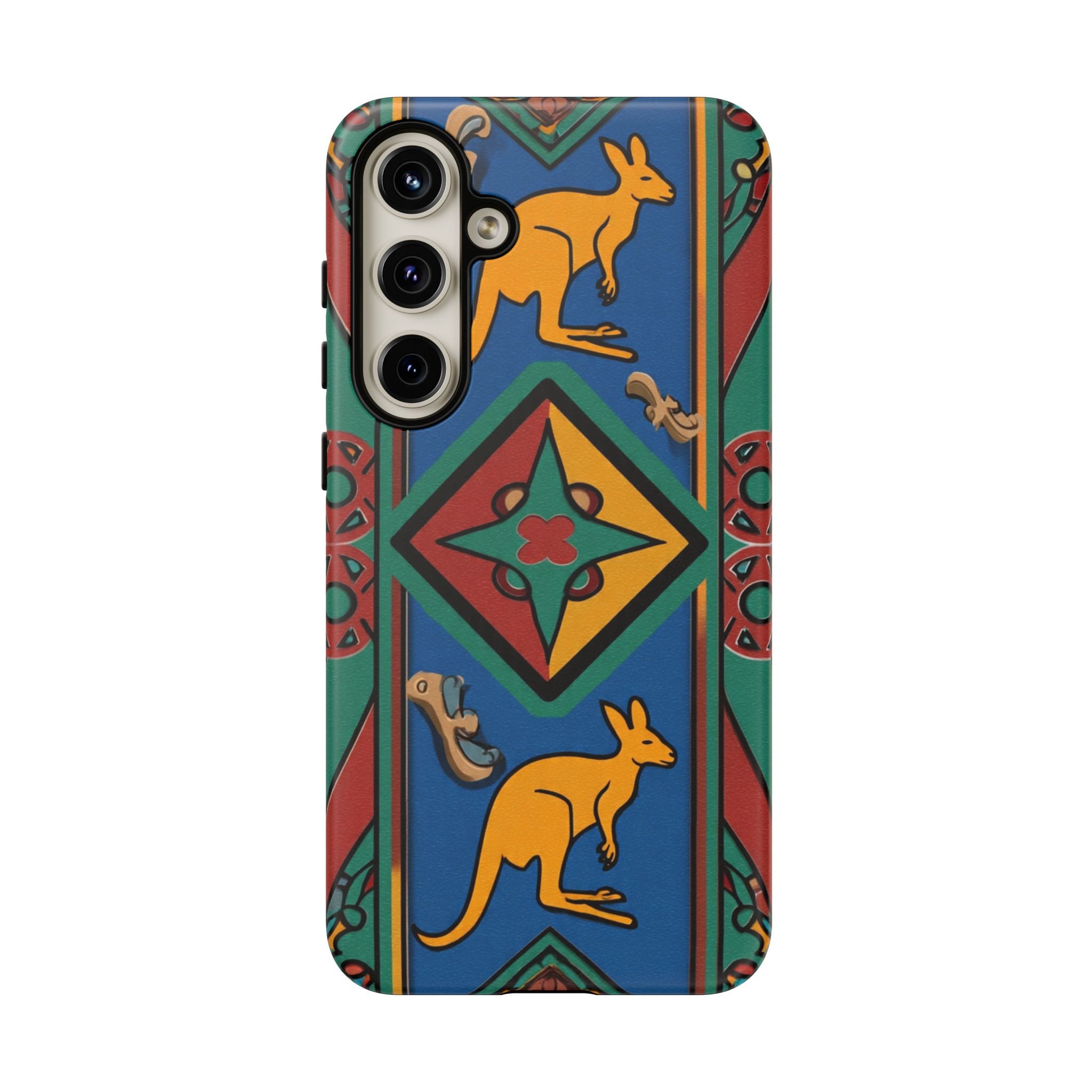 Kangaroo Tribal Pattern Tough Phone Case