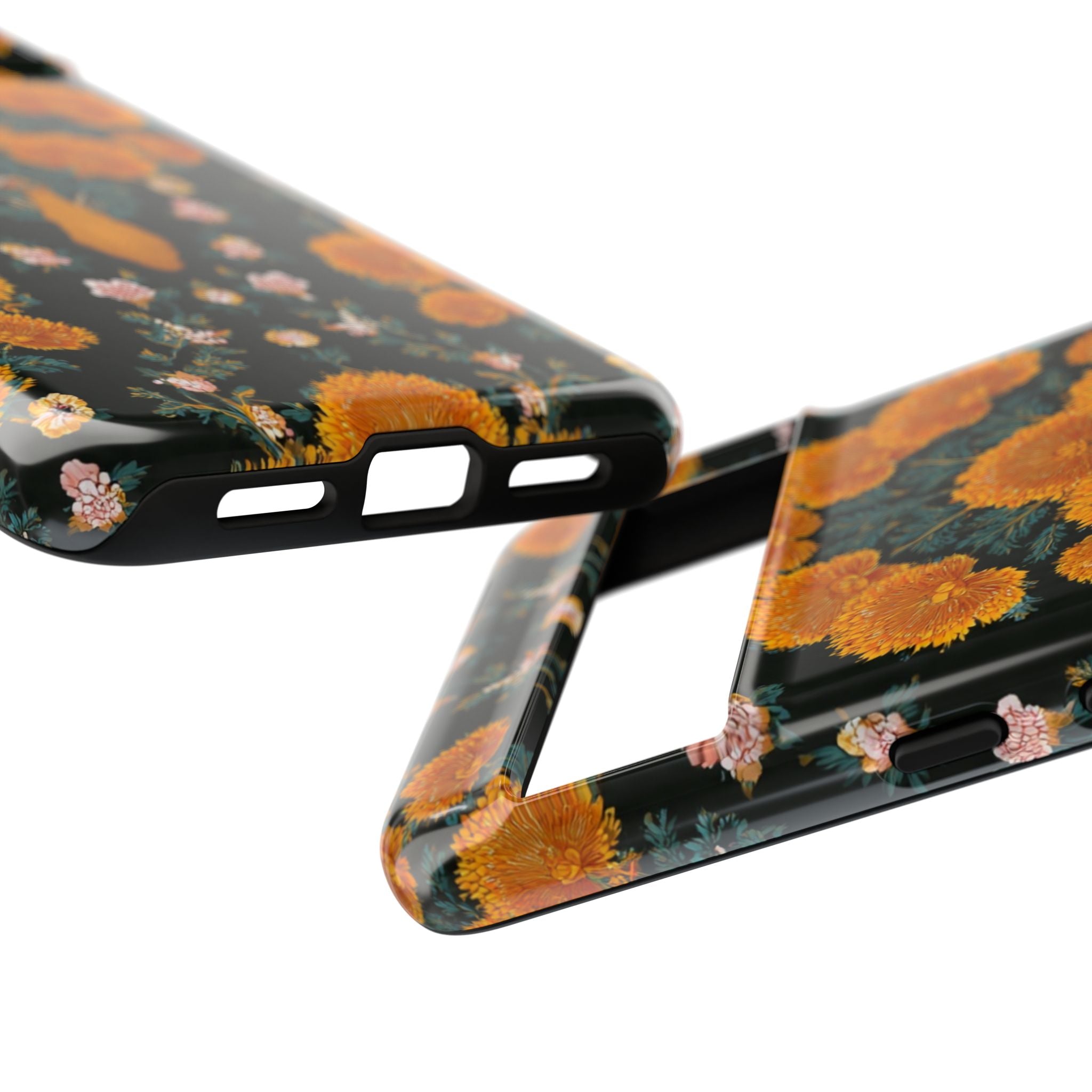 Marigold Mirror Phone Case — Floral Protective Phone Cover