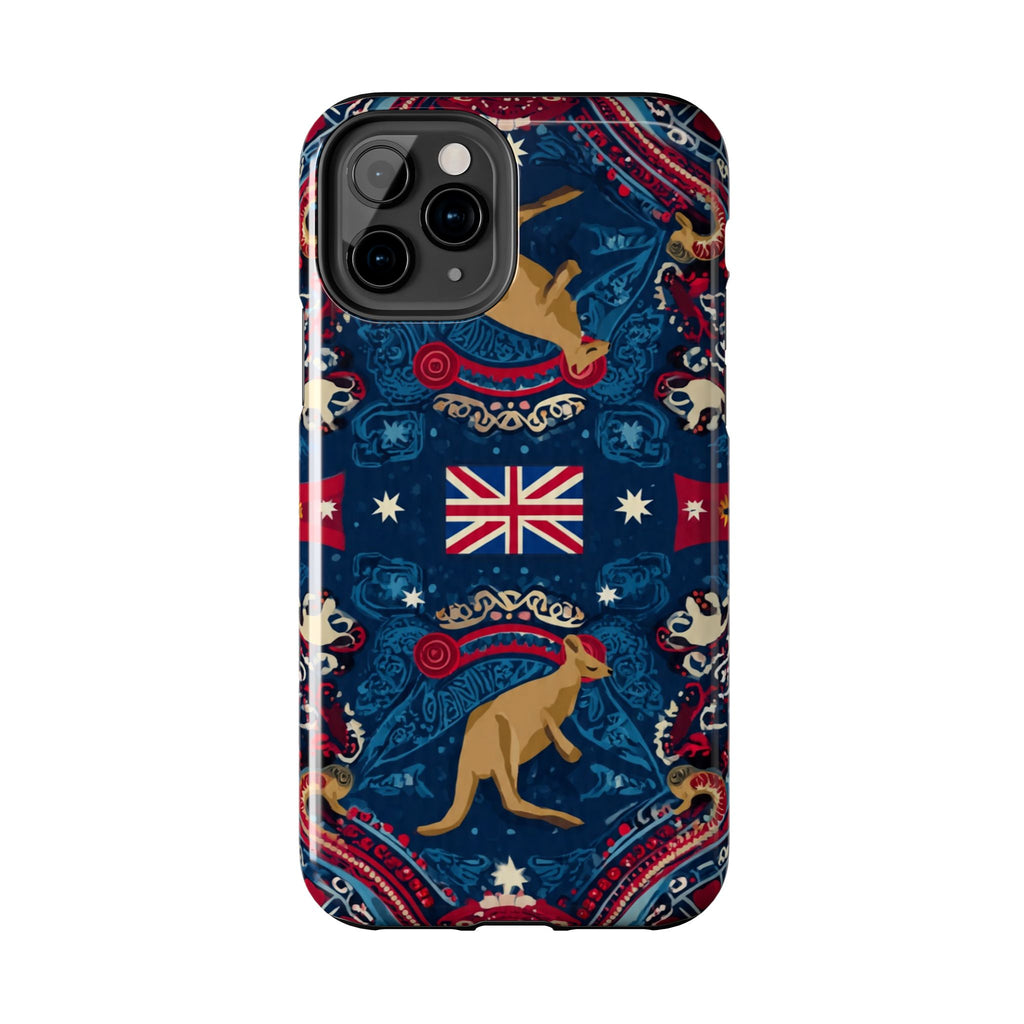 Australian Kangaroo Flag Tough Phone Case - Protective Patriotic iPhone Cover