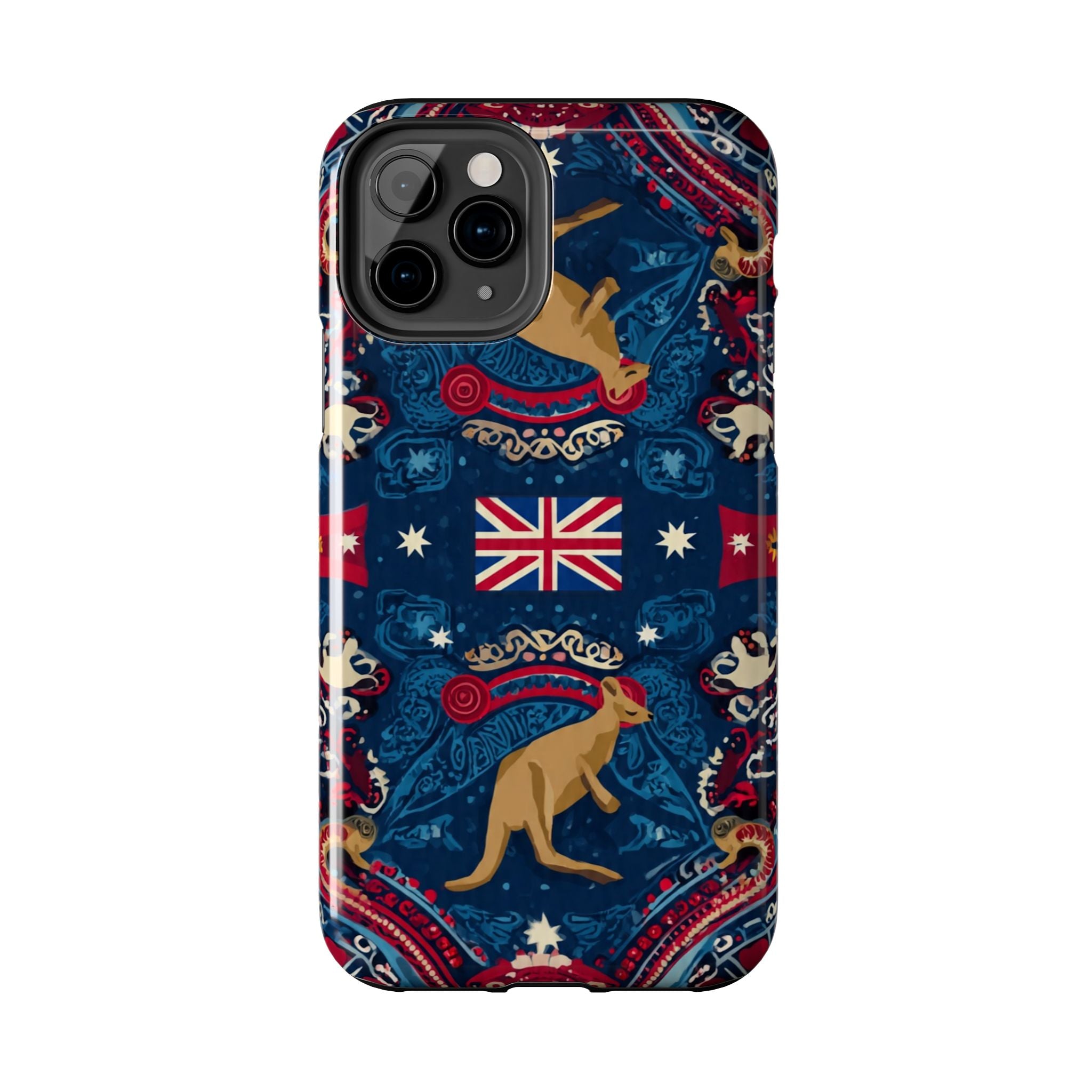 Australian Kangaroo Flag Tough Phone Case - Protective Patriotic iPhone Cover