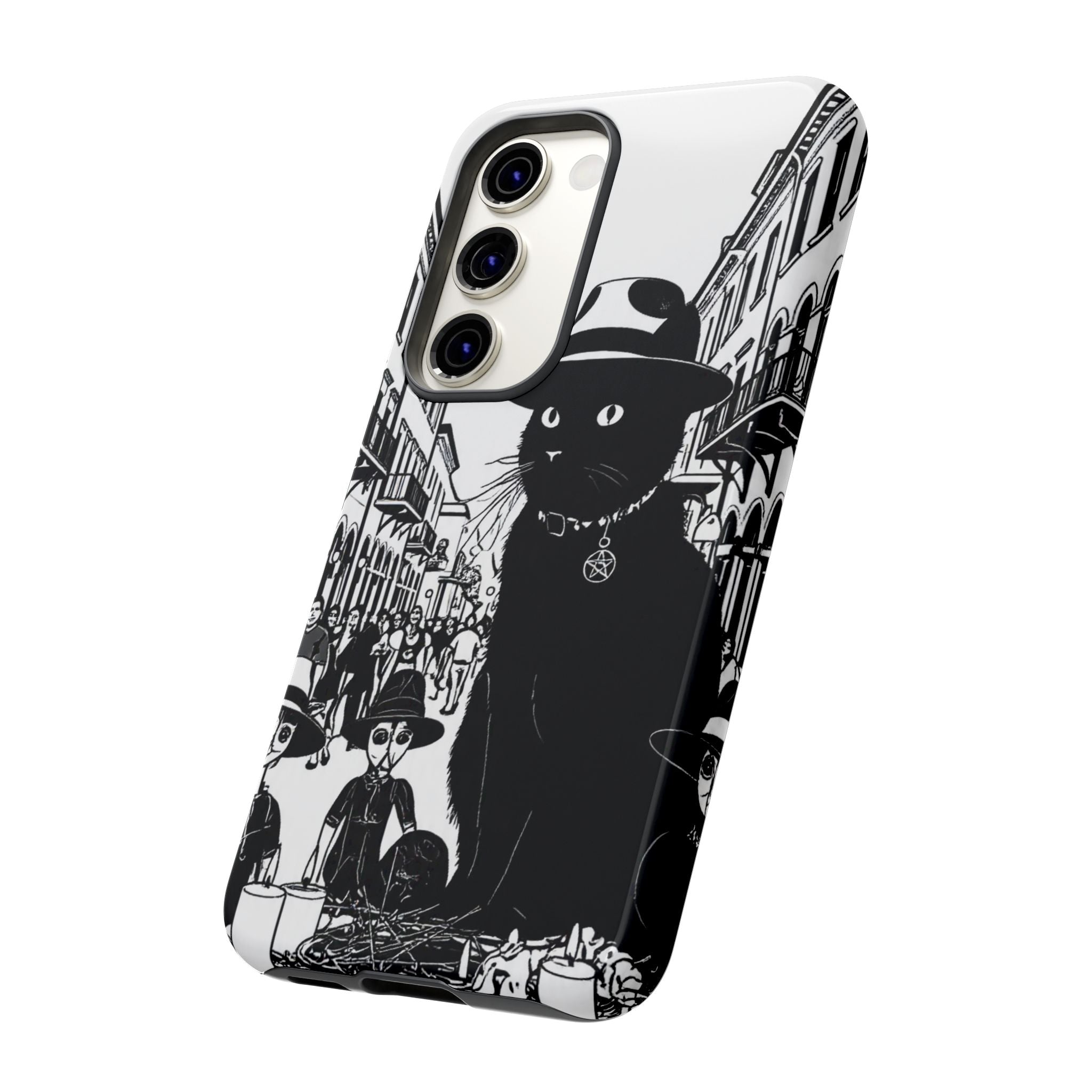 Phone Case — Noir Cat Street Art Design