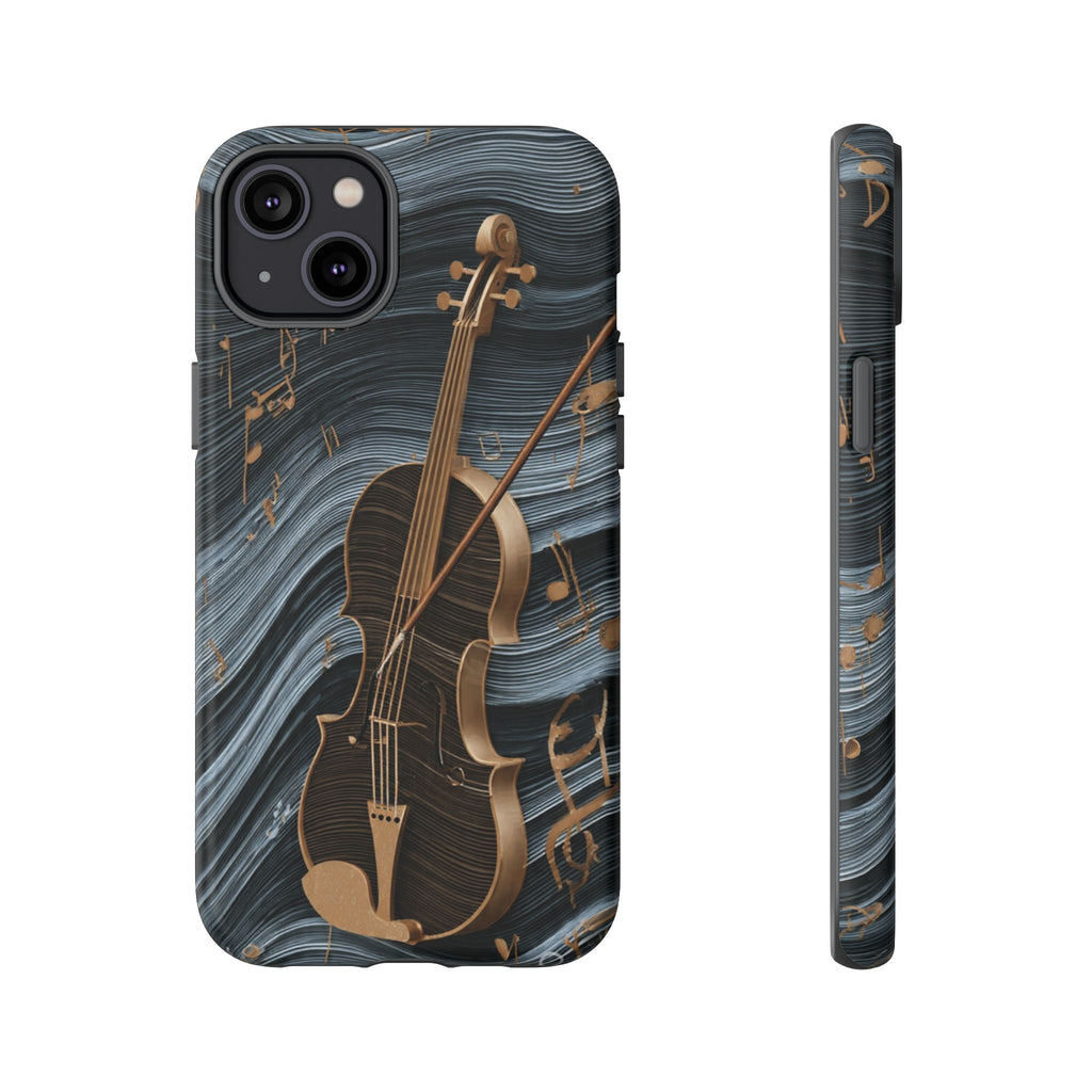 Violin Melody Tough Phone Case — Musical Instrument Art Protective Cover