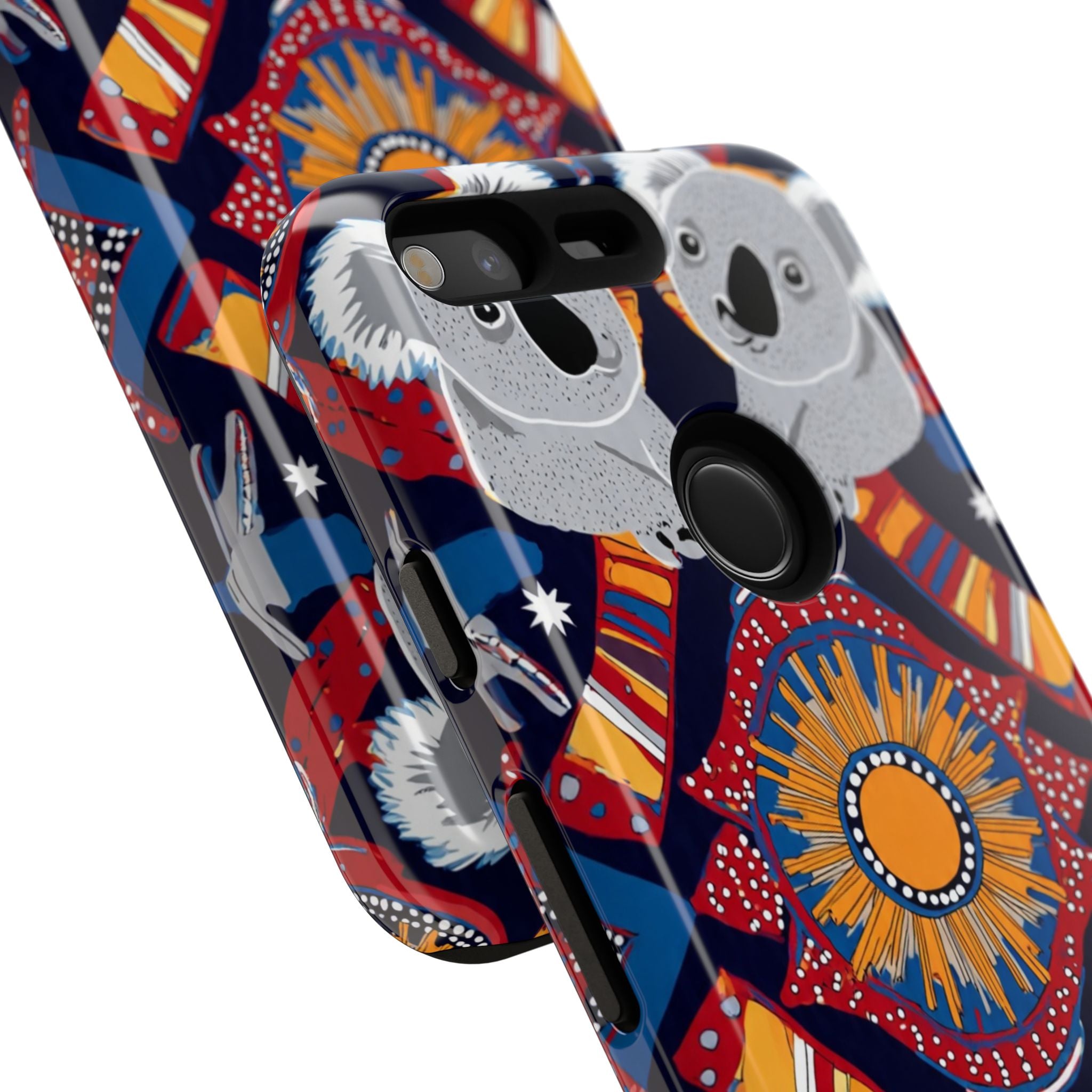 Koala Pattern Phone Case — Cute Indigenous-Inspired Design
