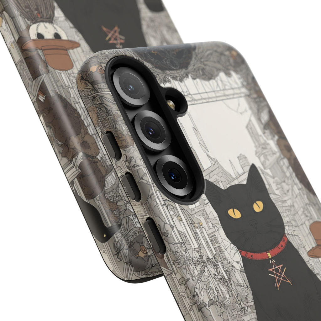 Witchy Black Cat Phone Case — Mystic Altar iPhone Cover