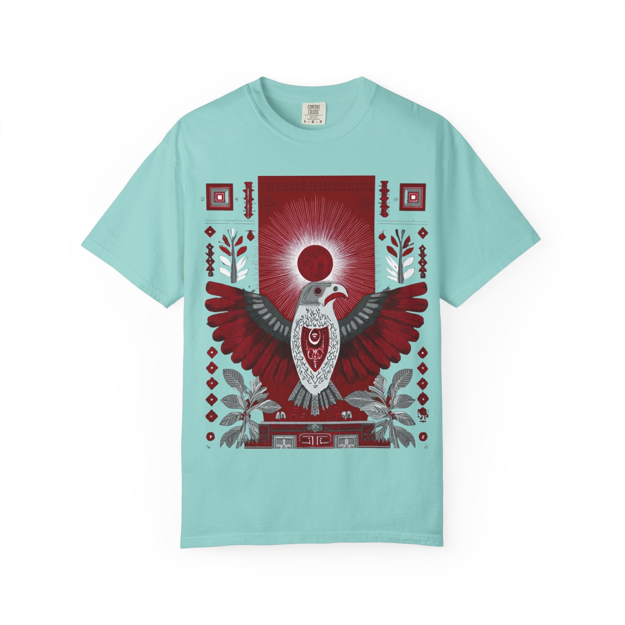 Tribal Inca Graphic T-Shirt — Celestial Bird Art Tee