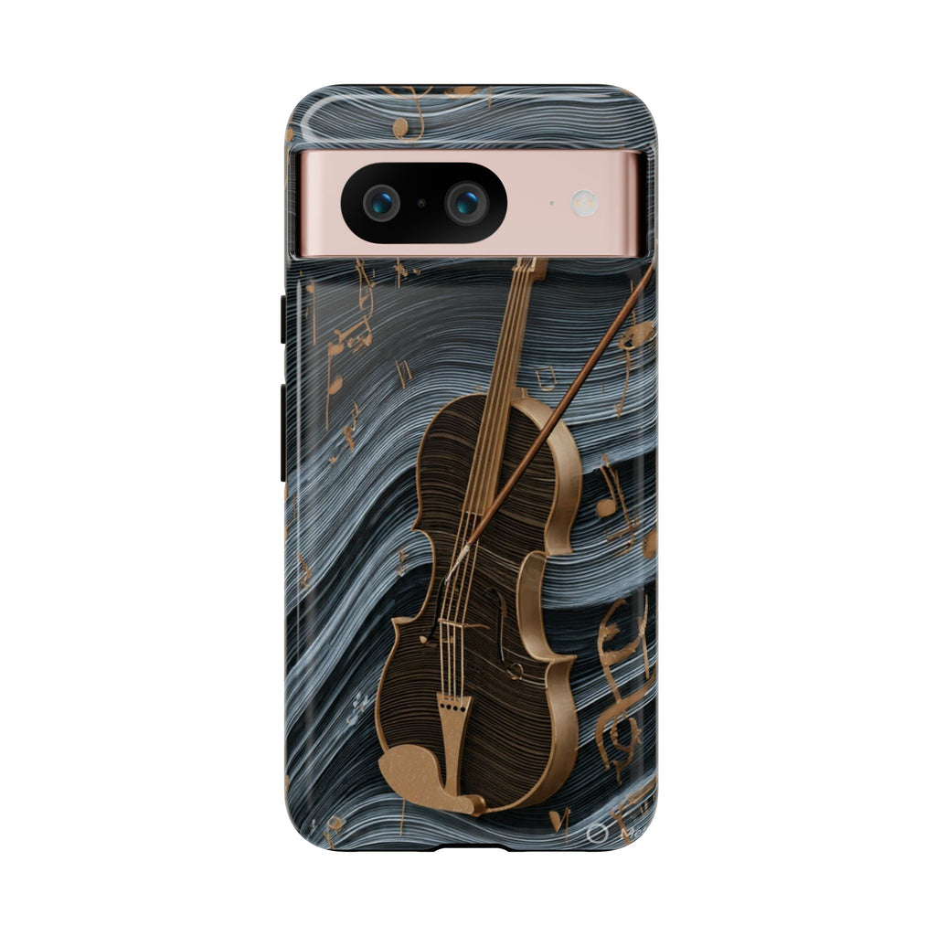 Violin Melody Tough Phone Case — Musical Instrument Art Protective Cover