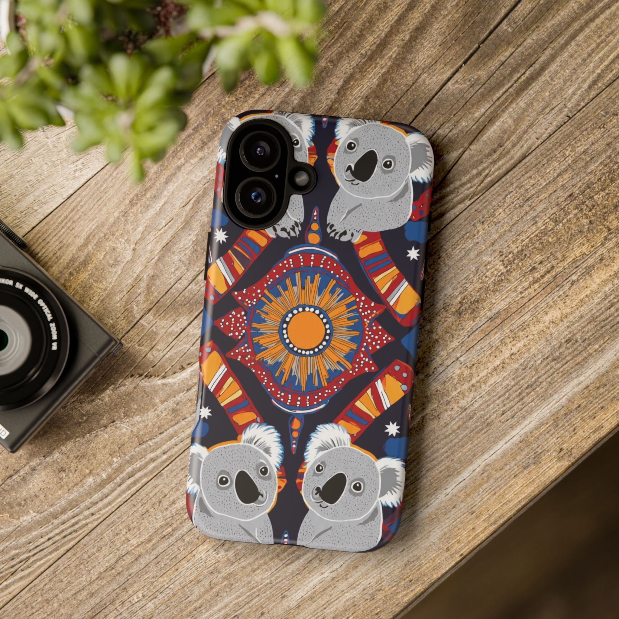 Koala Pattern Phone Case — Cute Indigenous-Inspired Design
