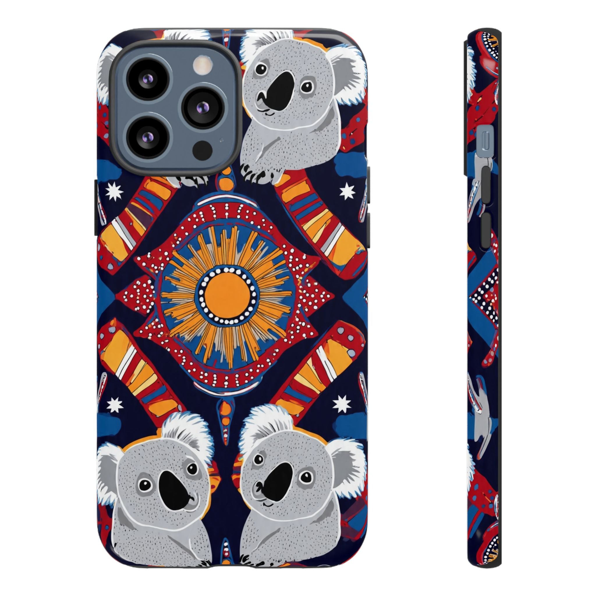 Koala Pattern Phone Case — Cute Indigenous-Inspired Design