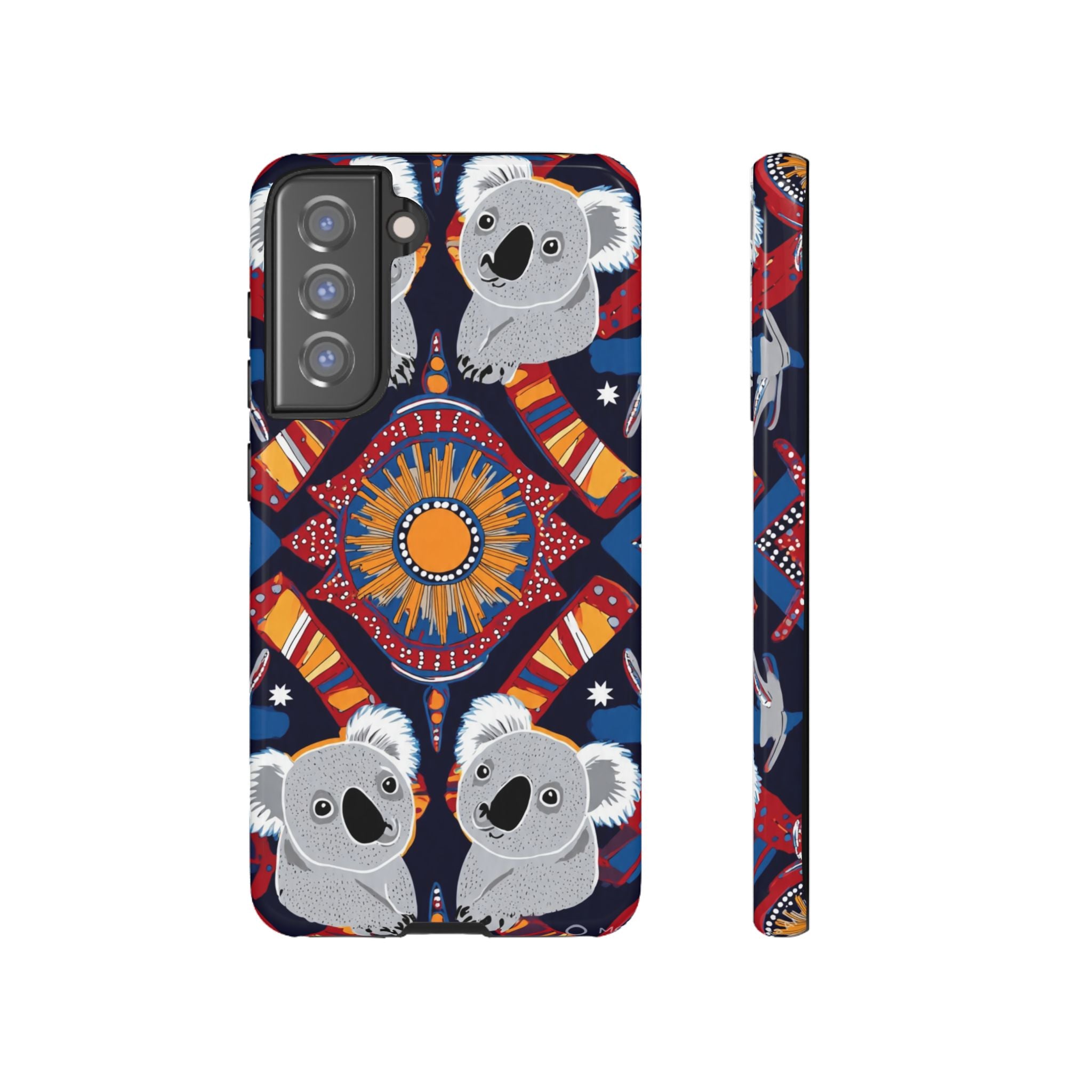 Koala Pattern Phone Case — Cute Indigenous-Inspired Design