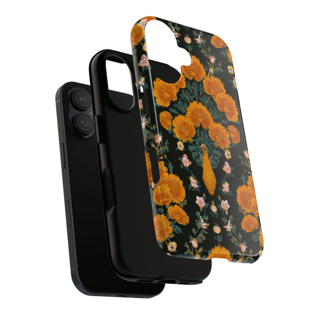 Marigold Mirror Phone Case — Floral Protective Phone Cover