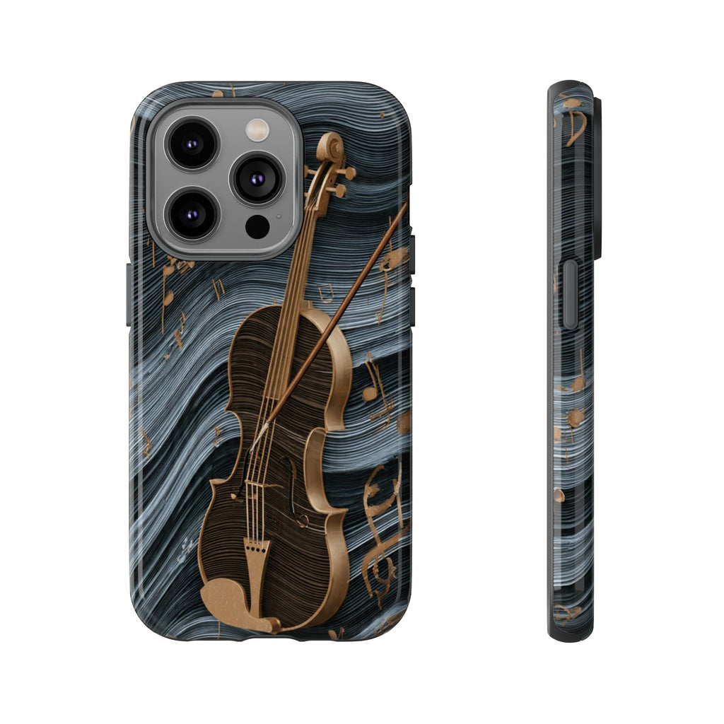 Violin Melody Tough Phone Case — Musical Instrument Art Protective Cover