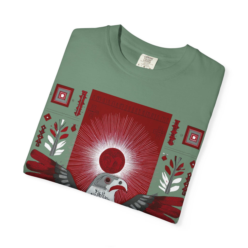 Tribal Inca Graphic T-Shirt — Celestial Bird Art Tee