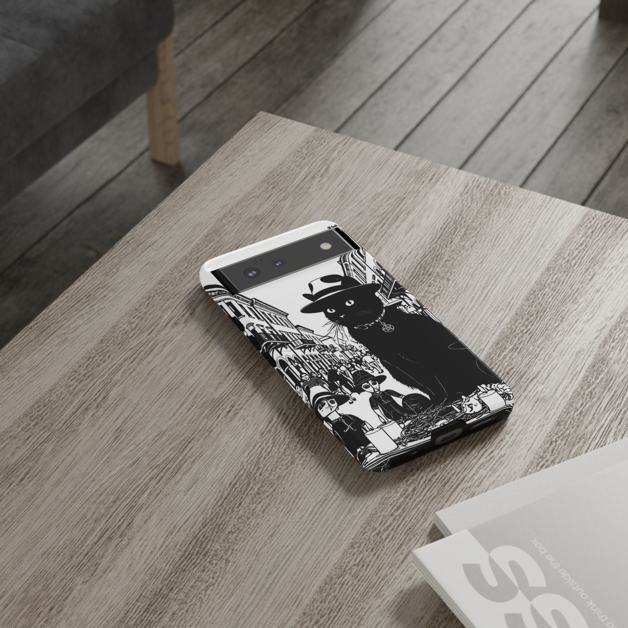 Phone Case — Noir Cat Street Art Design